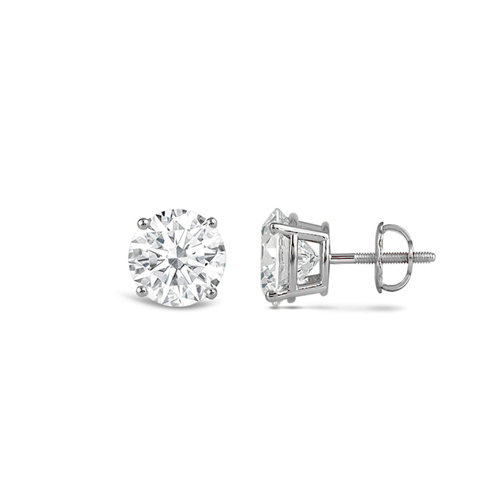 Diamond Premium Round Diamond Four Prong Studs (E+ VS+)