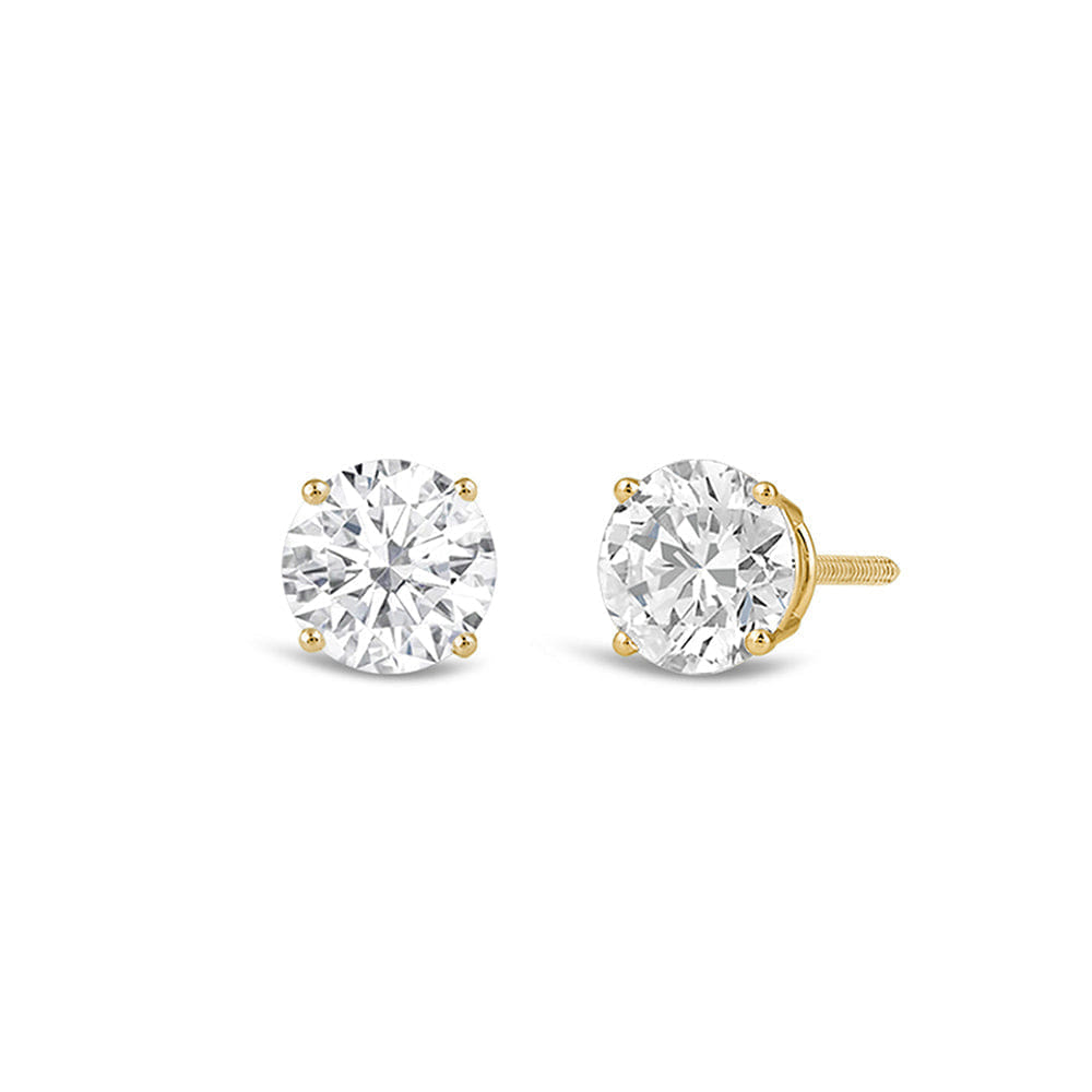 Diamond Premium Round Diamond Four Prong Studs (E+ VS+)