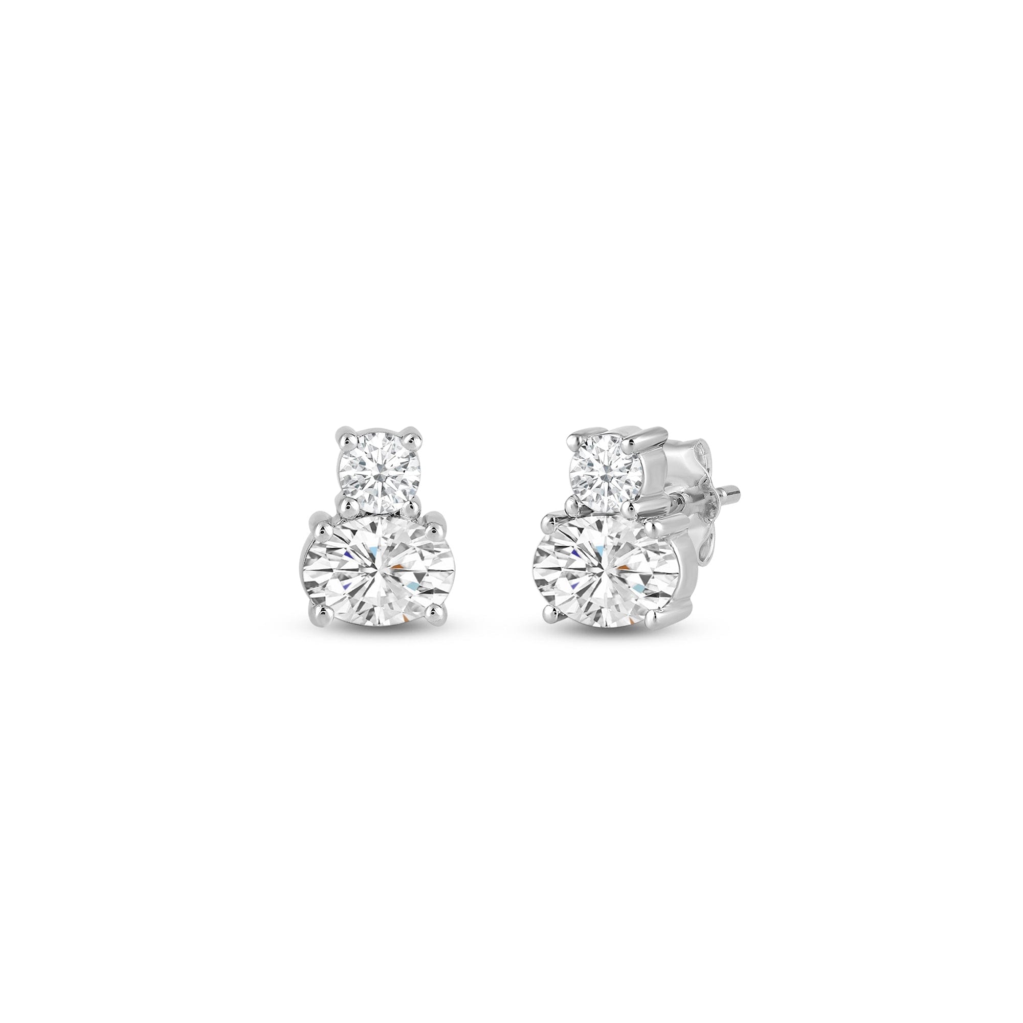 With Clarity Duet Oval Earrings