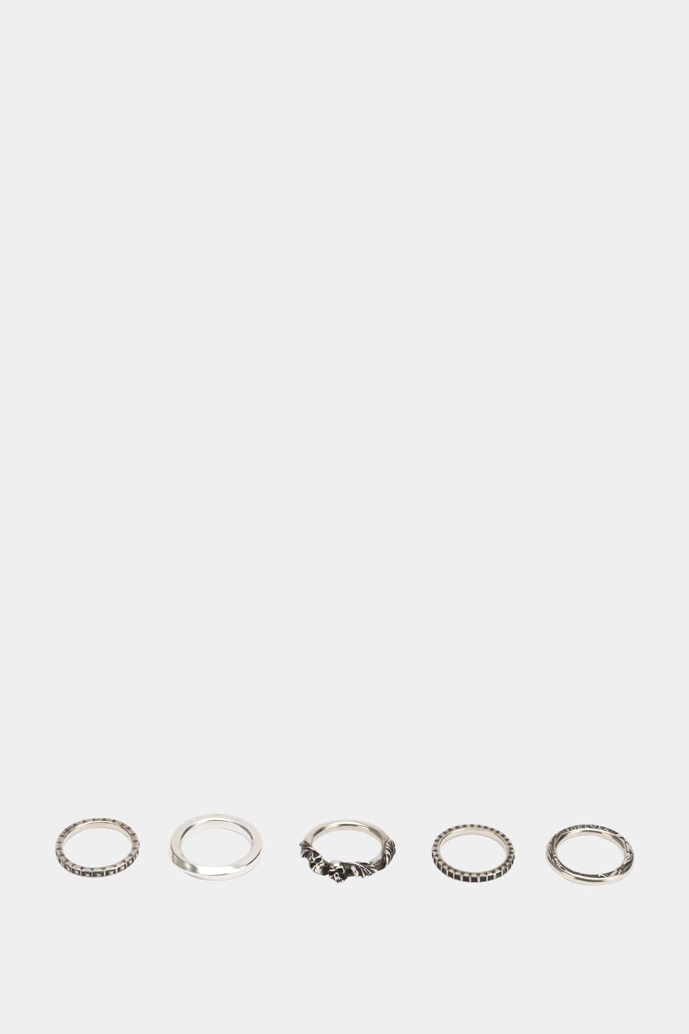 Werkstatt:München Bague cinq anneaux en argent sterling
