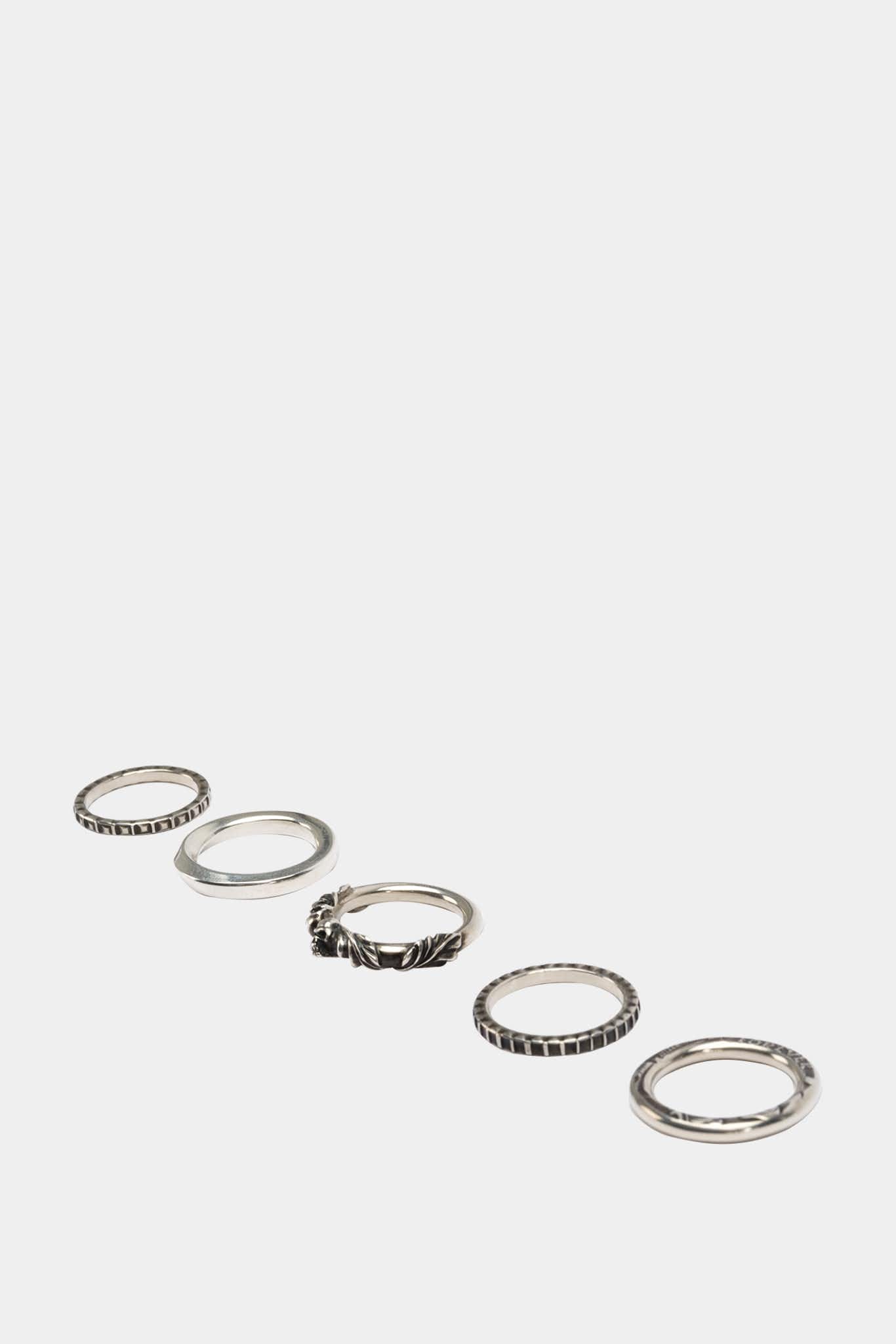 Werkstatt:München Bague cinq anneaux en argent sterling