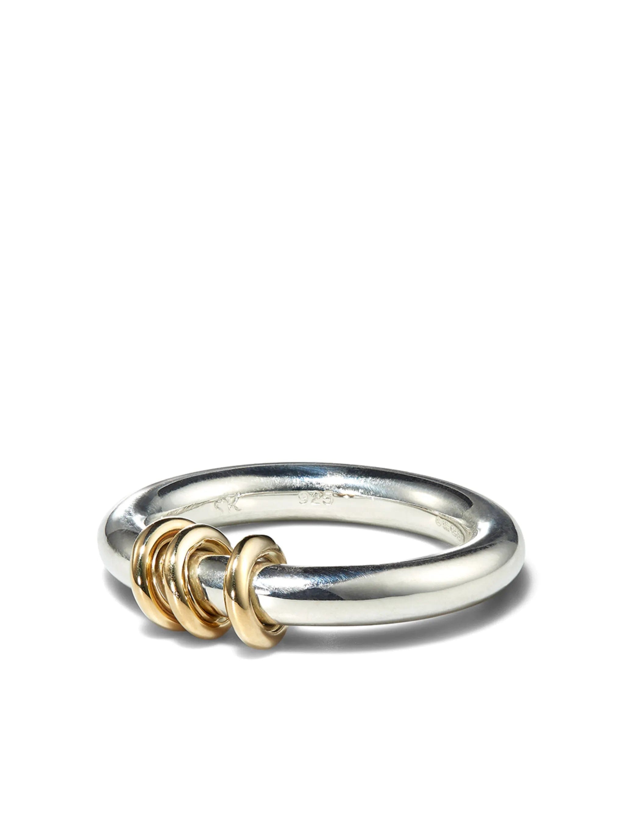 Spinelli Kilcollin 18kt yellow gold and sterling silver Kane linked ring