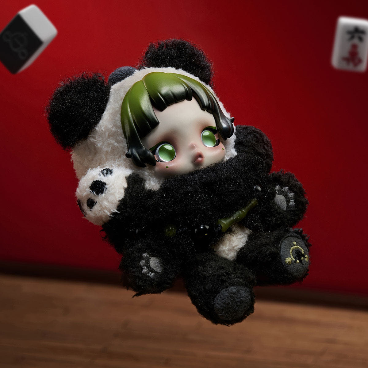 Popmart Skullpanda Lazy Panda Plush Doll Pendant