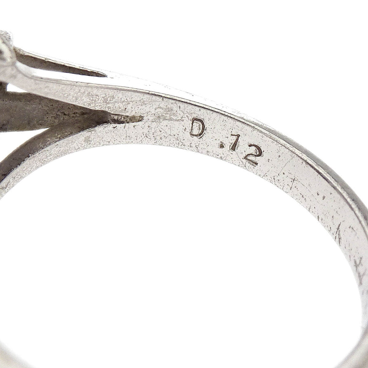 Other Brand Ring Pm850 Synthetic Sapphire Diamond Silver #52