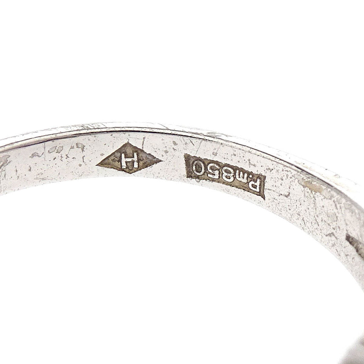 Other Brand Ring Pm850 Synthetic Sapphire Diamond Silver #52