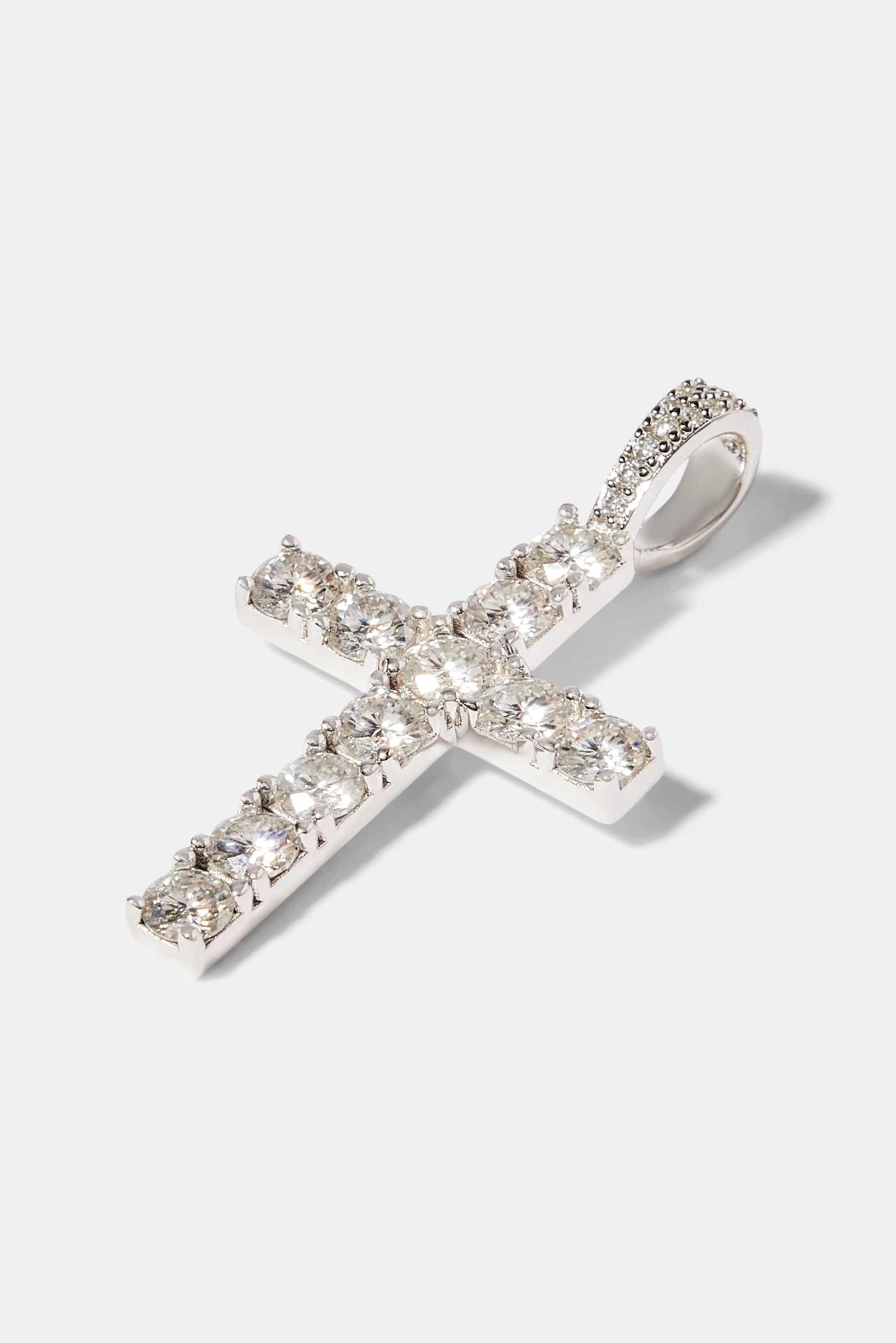 Cernucci Moissanite Cross Pendant - 30 mm