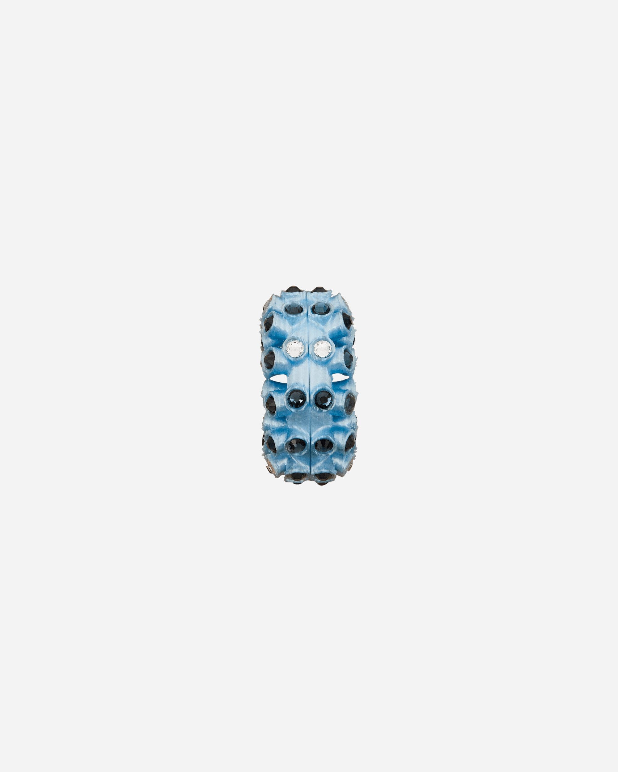 Roussey Lit Hoop Earrings Light Blue