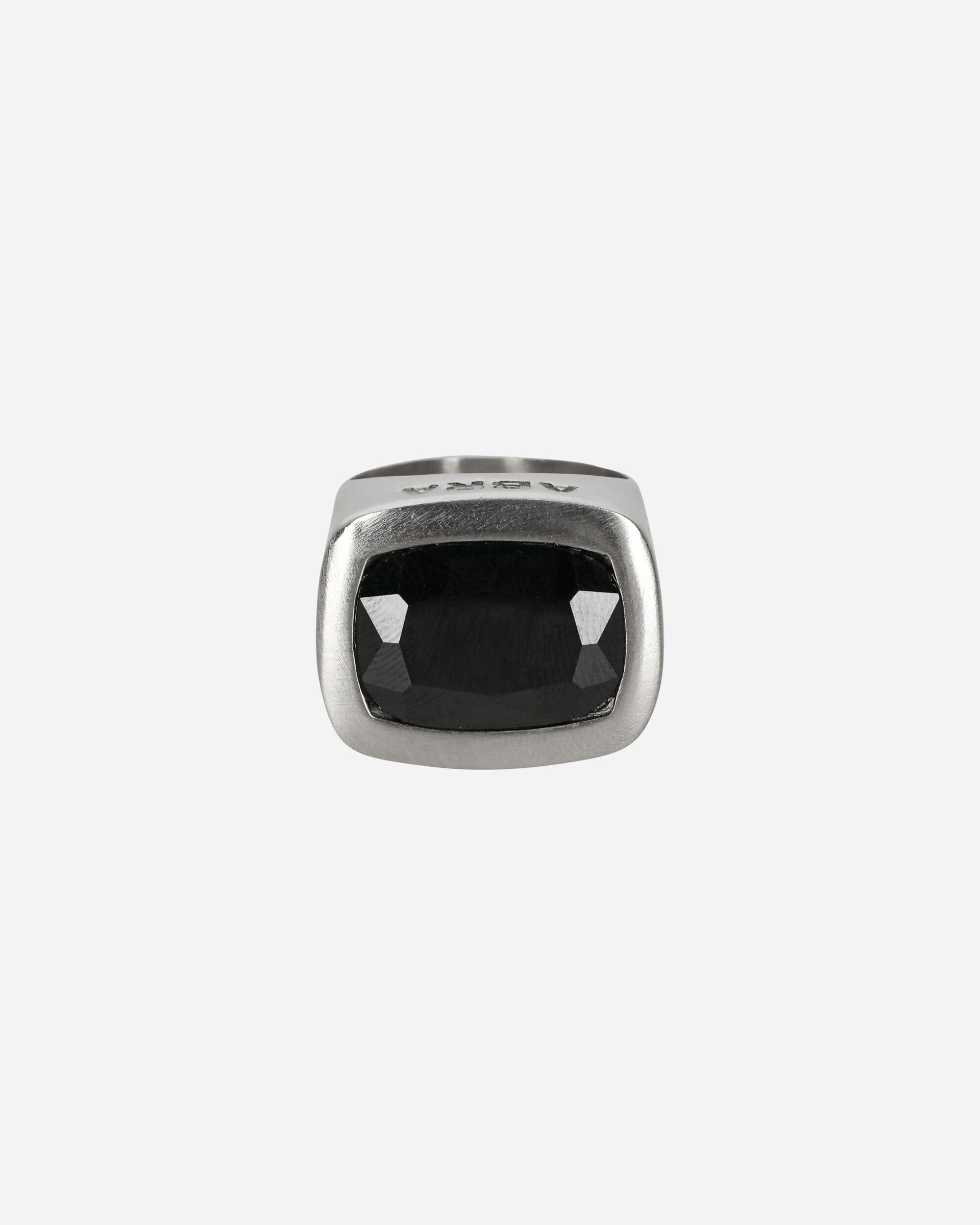 Abra Stone Ring Silver / Black