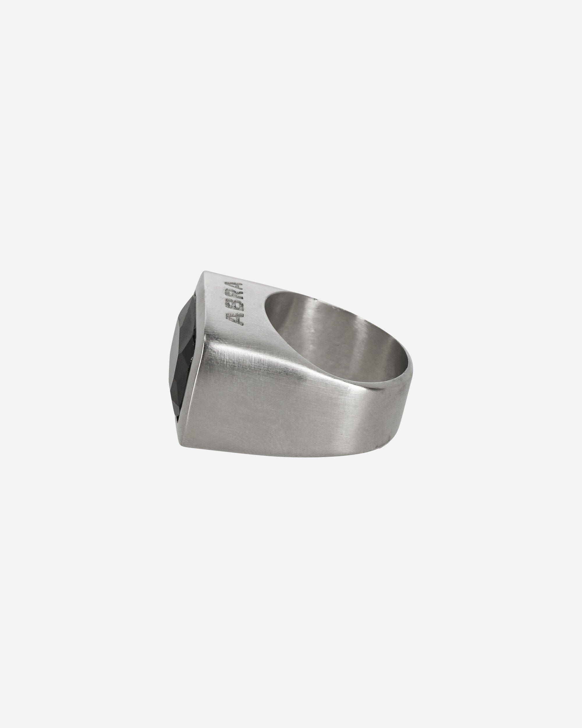 Abra Stone Ring Silver / Black