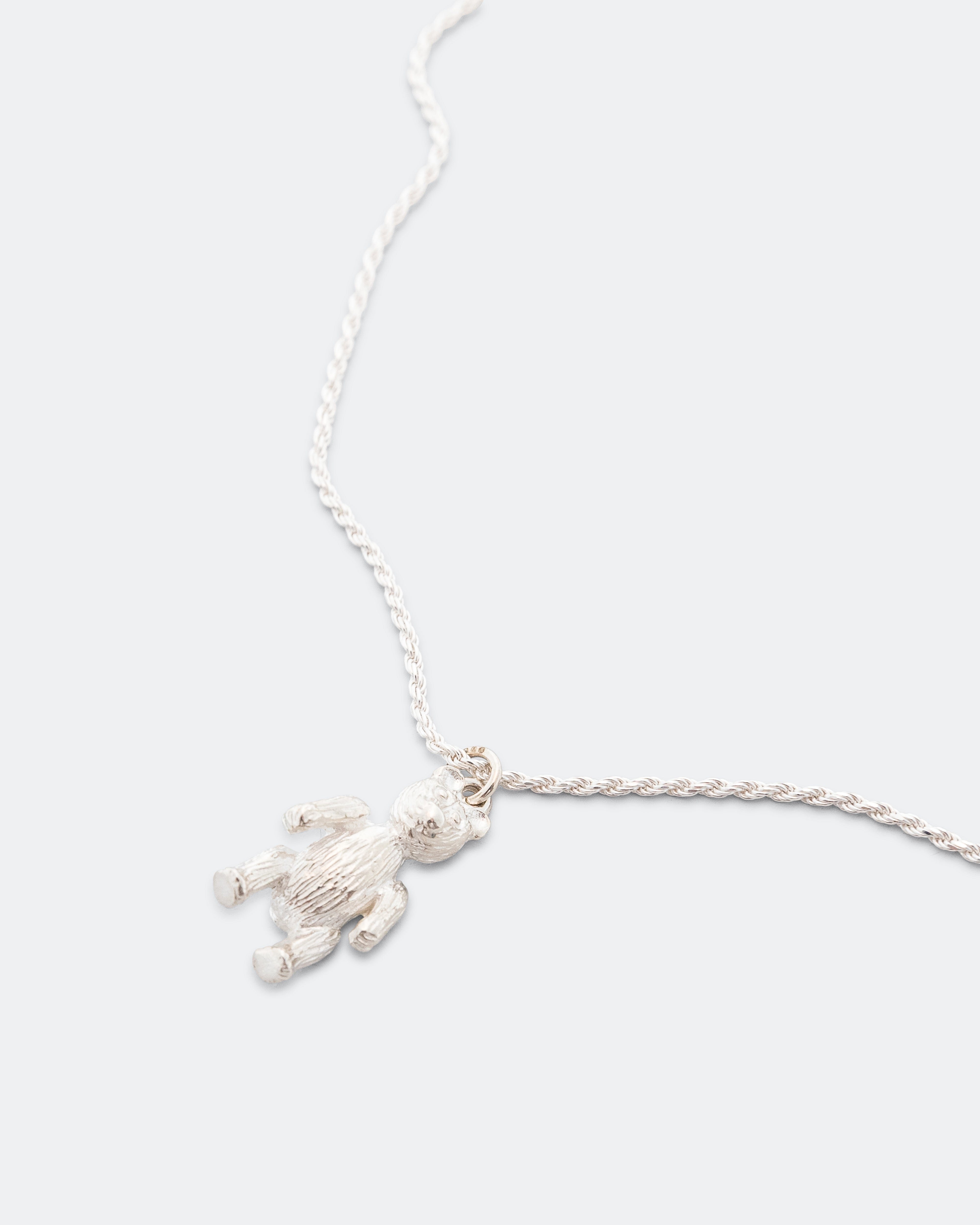 Bleue Burnham Teddy Bear Pendant Necklace Impression - 925 Silver