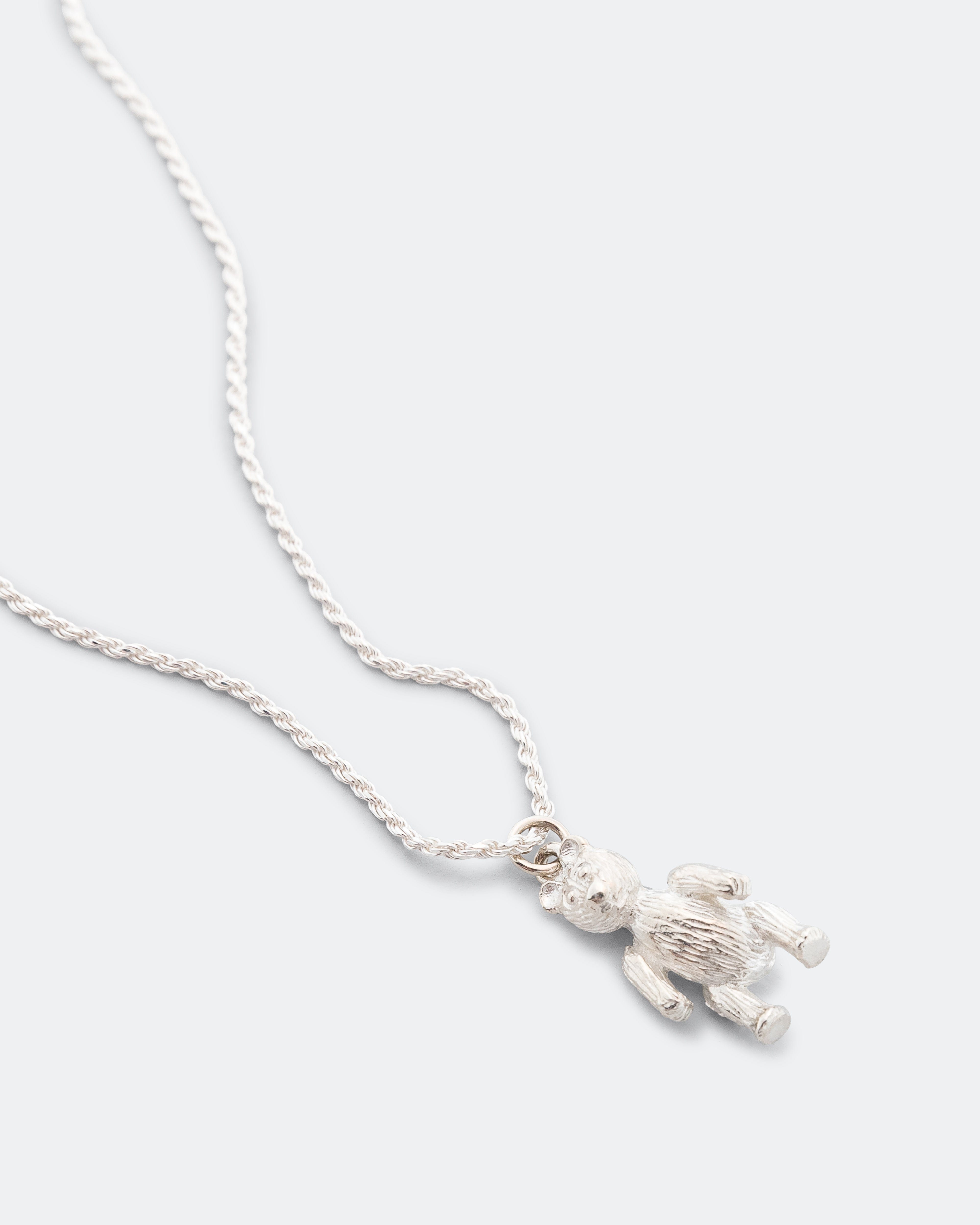 Bleue Burnham Teddy Bear Pendant Necklace Impression - 925 Silver