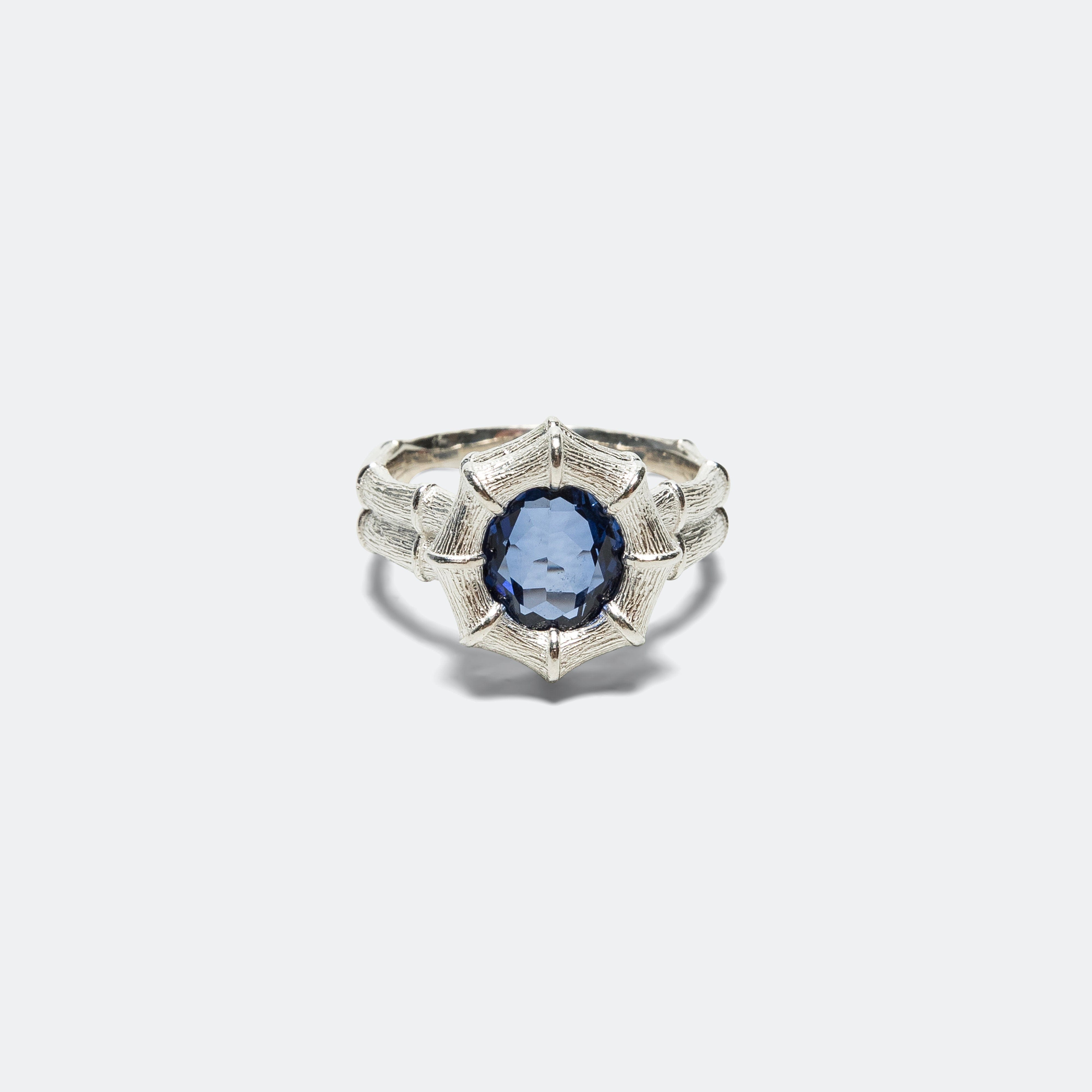 Bleue Burnham Bamboo Ring - Blue/925 Silver
