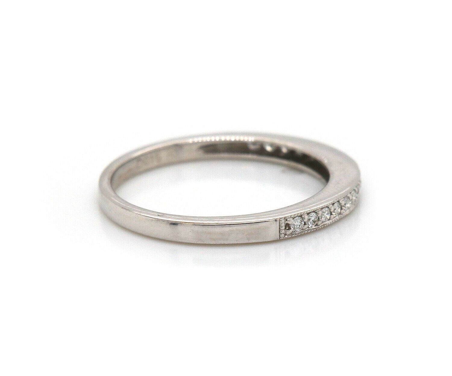 Diamond New 0.15ctw Diamond Milgrain Wedding Band Ring in 14K