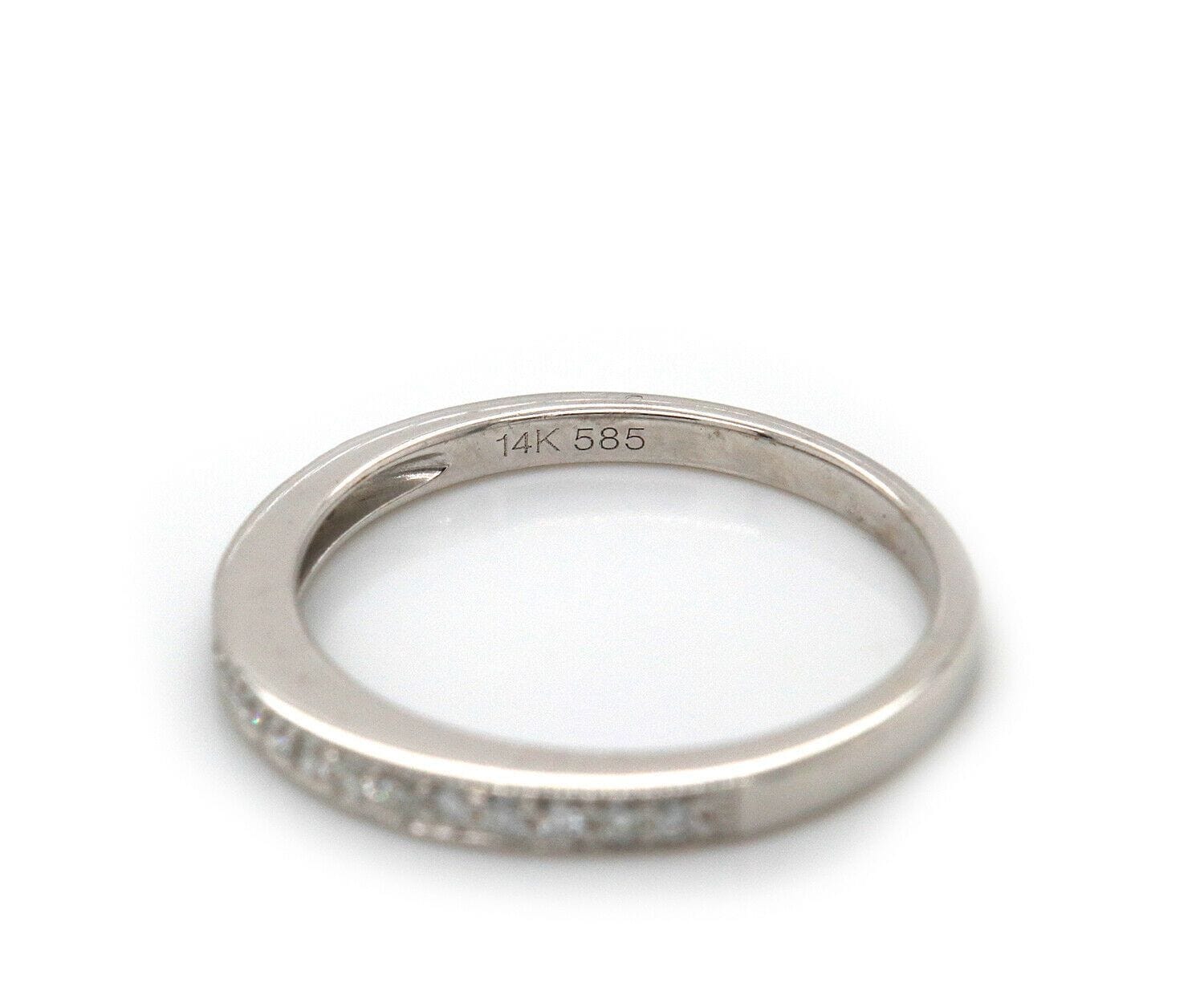Diamond New 0.15ctw Diamond Milgrain Wedding Band Ring in 14K