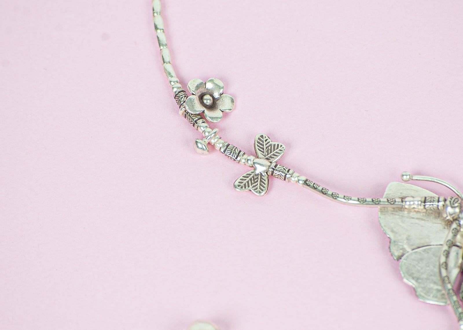 BUTTERFLY 999 Silver Handmade Butterfly Pendant Nature Charms Necklace