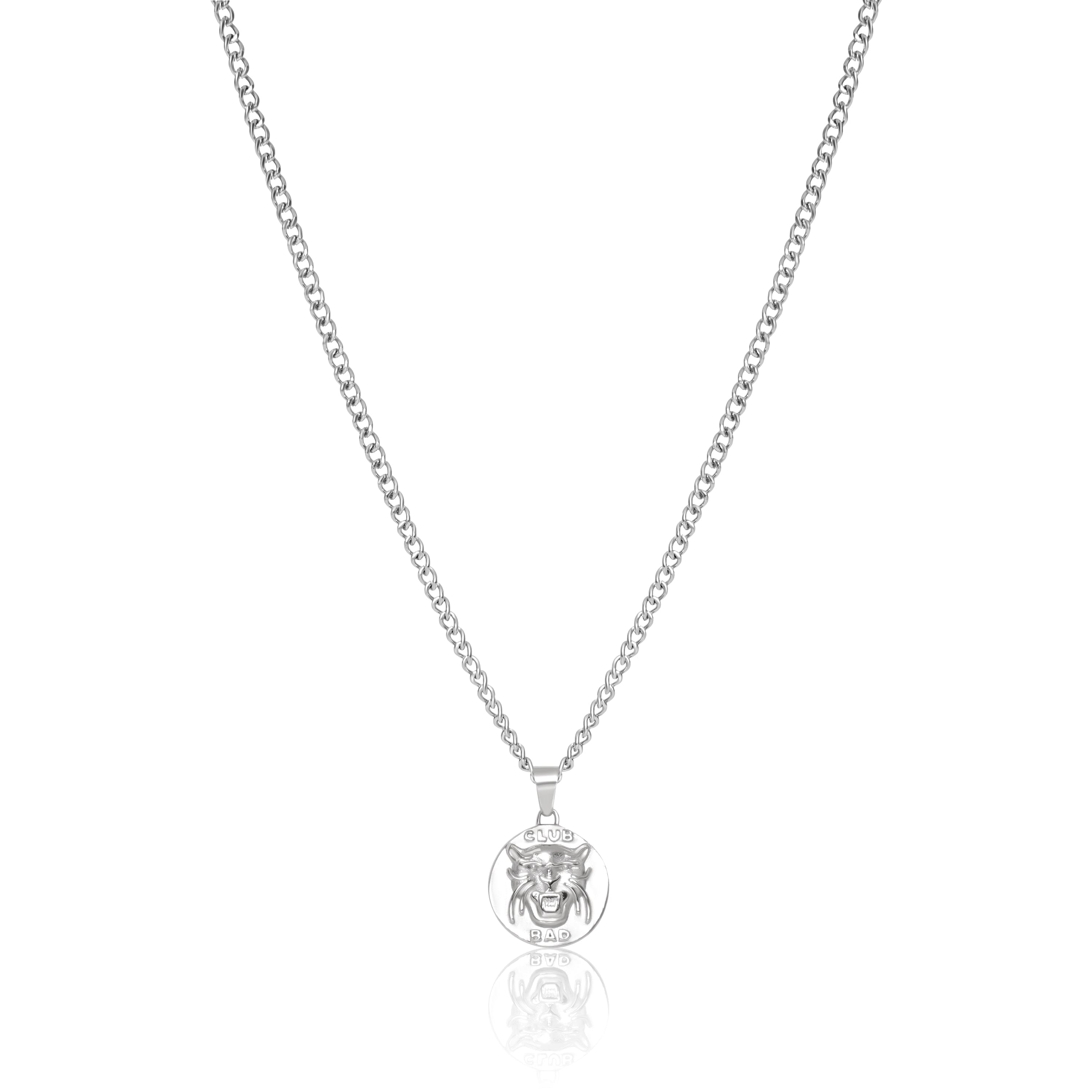 Melé x Club Bad Panther Pendant Necklace - Silver / Gold