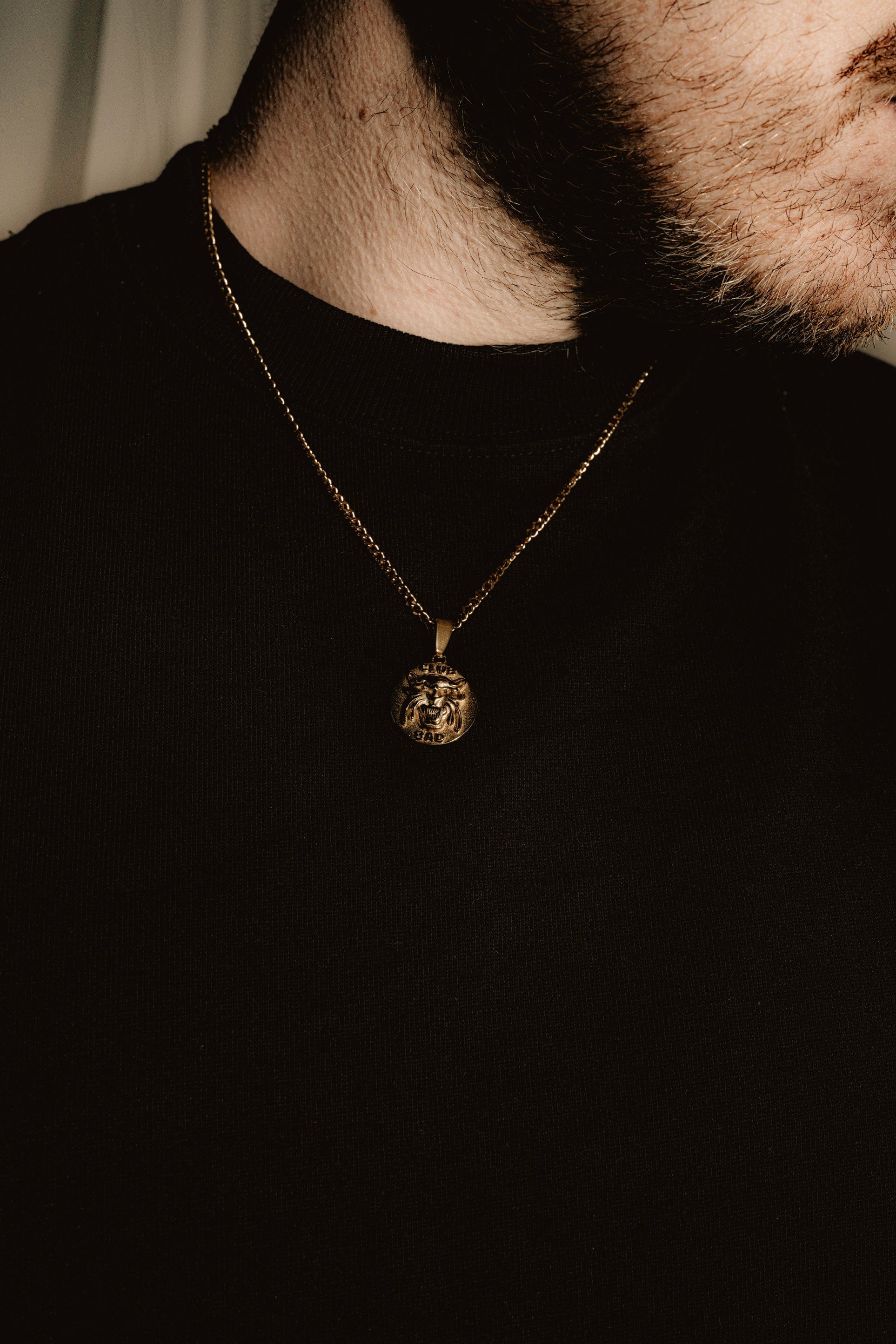 Melé x Club Bad Panther Pendant Necklace - Silver / Gold