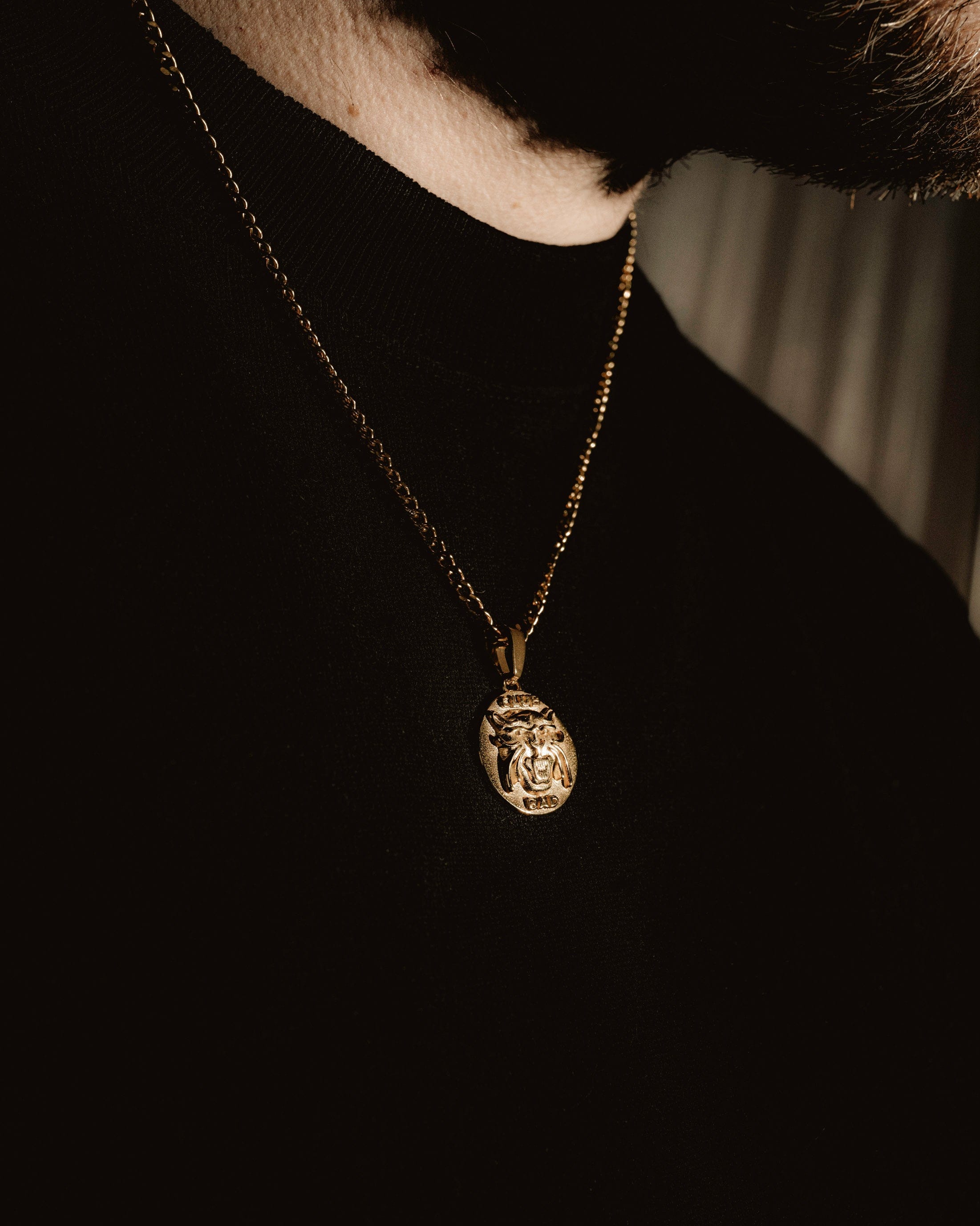 Melé x Club Bad Panther Pendant Necklace - Silver / Gold