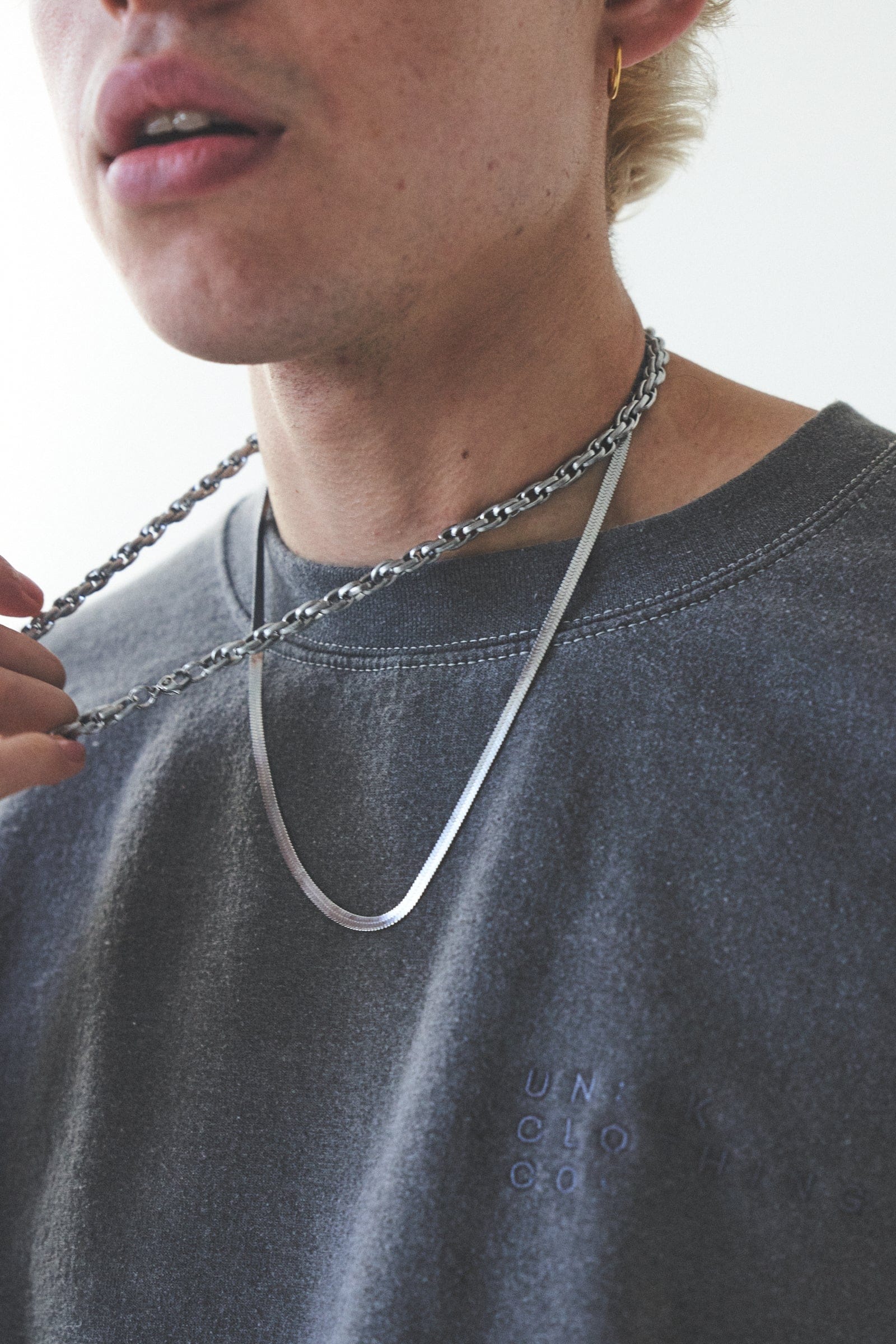 UN:IK Jewellery Thick Rope Chain 6 mm - Silver