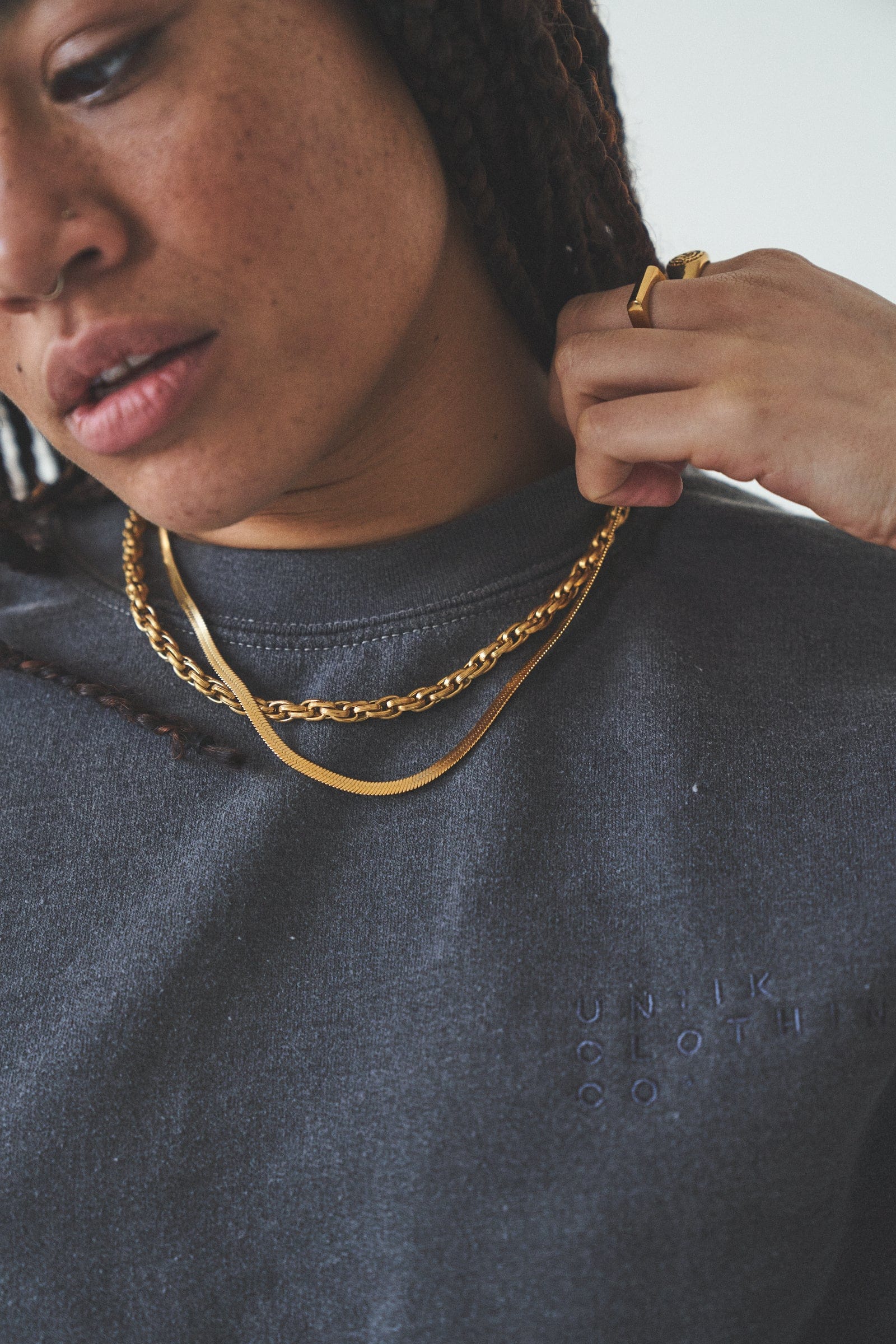 UN:IK Jewellery Thick Rope Chain 6 mm - Gold