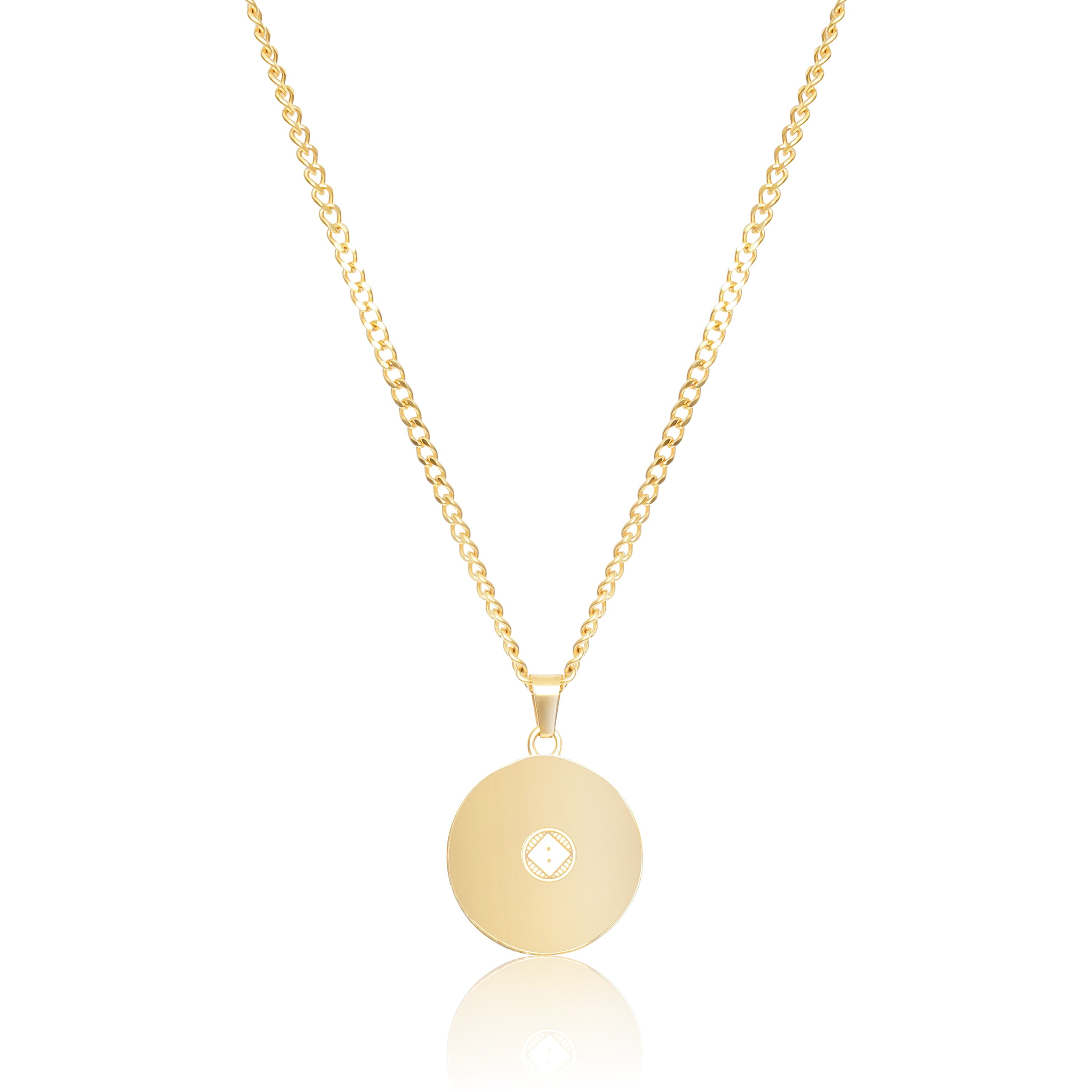 UN:IK Jewellery Waves Pendant Necklace - Silver / Gold