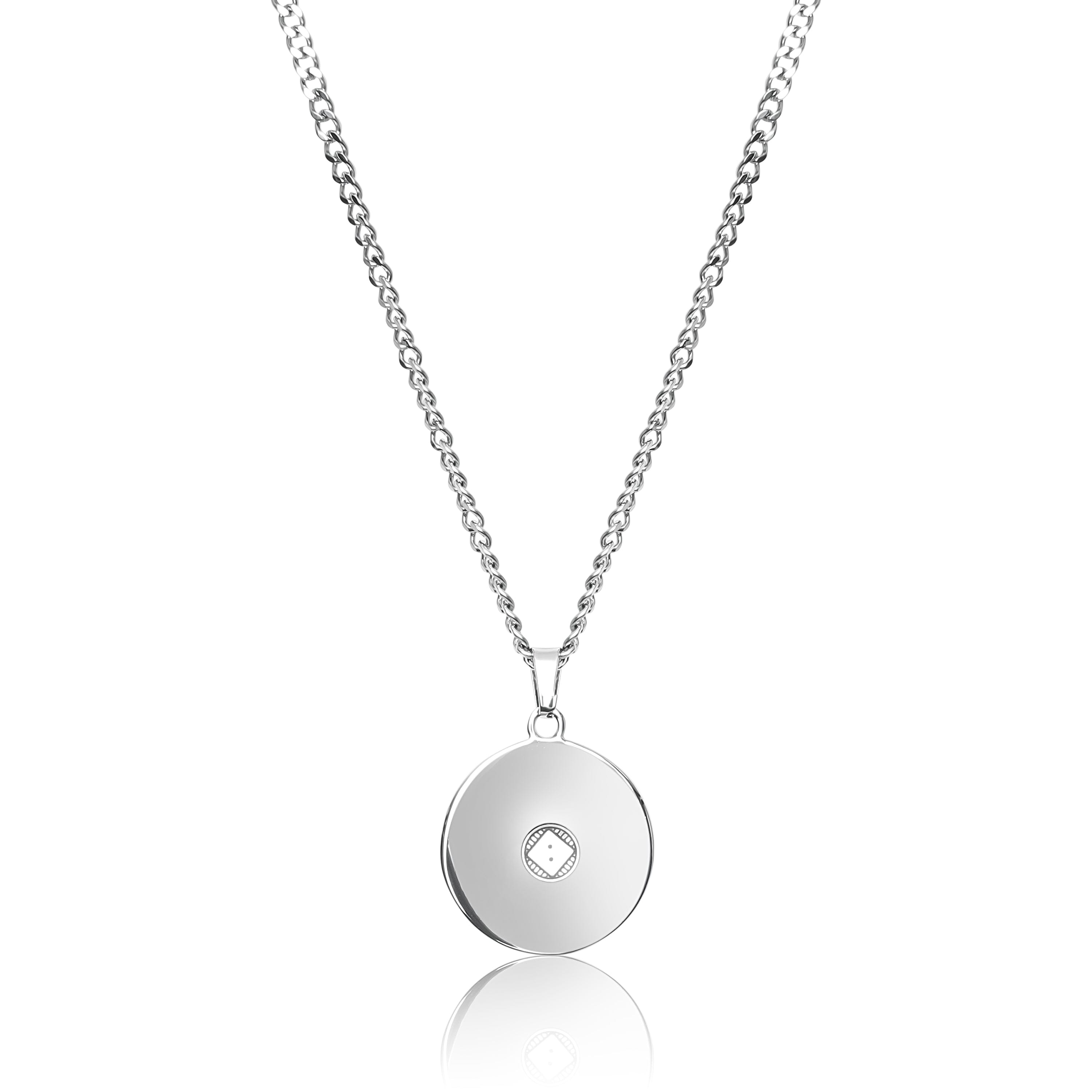 UN:IK Jewellery Waves Pendant Necklace - Silver / Gold