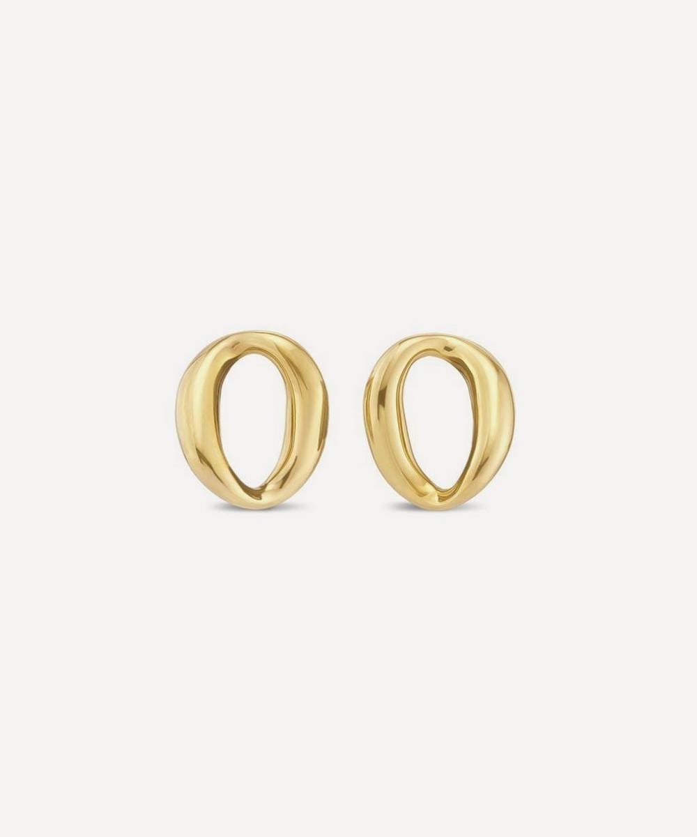 Dinny Hall 18ct Gold - Plated Vermeil Silver Wave Stud Earrings