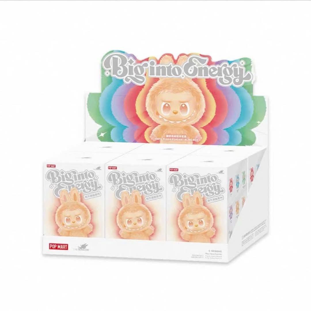 Popmart 泡泡瑪特 THE MONSTERS LABUBU v3 Big time into Energy Plush Pendant Blind Box