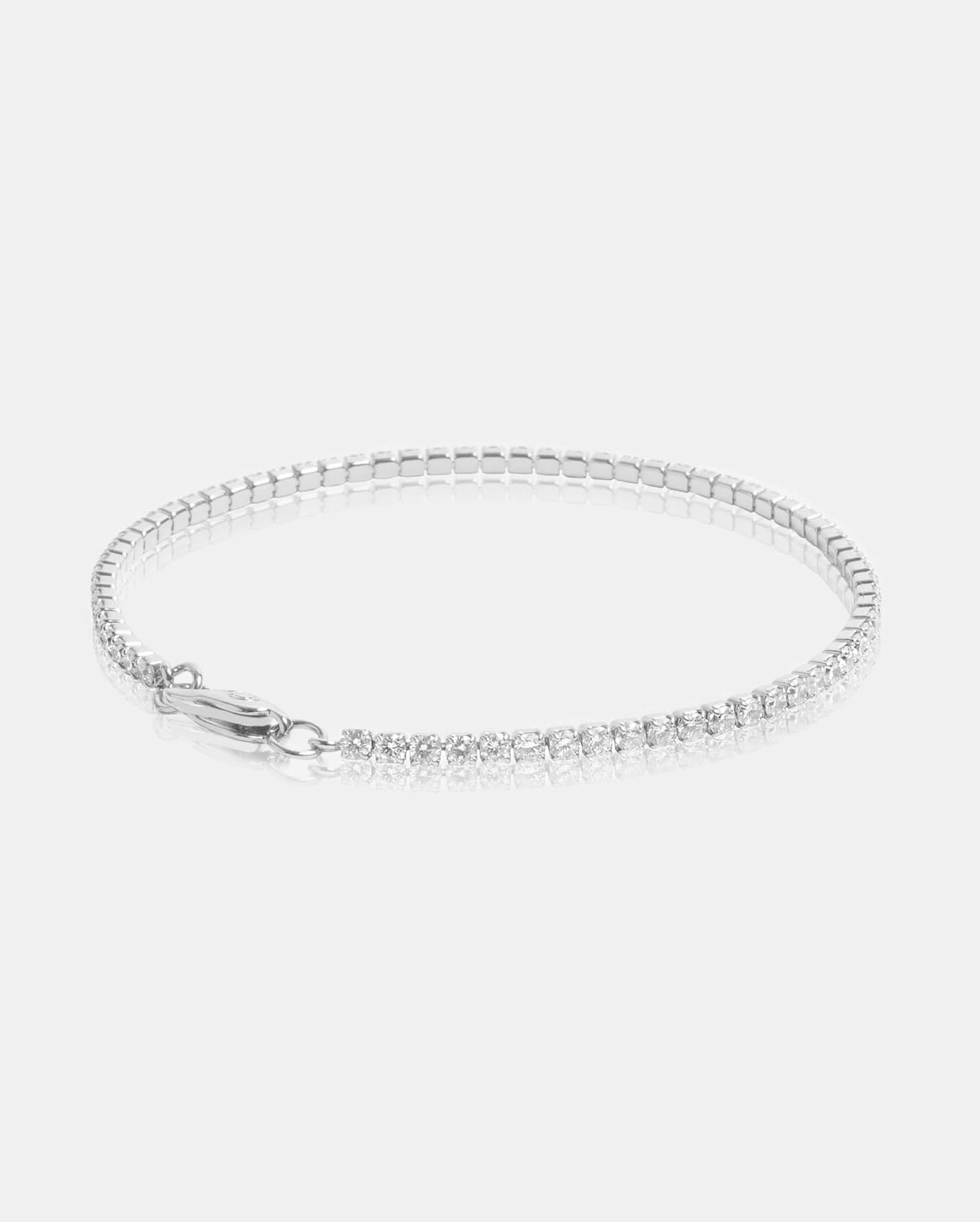 Cernucci Micro Tennis Bracelet - 2.5 mm - White