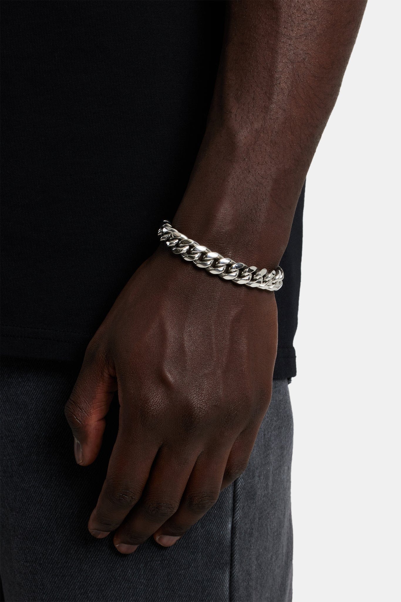 Cernucci Miami Cuban Link Bracelet - 12 mm - White