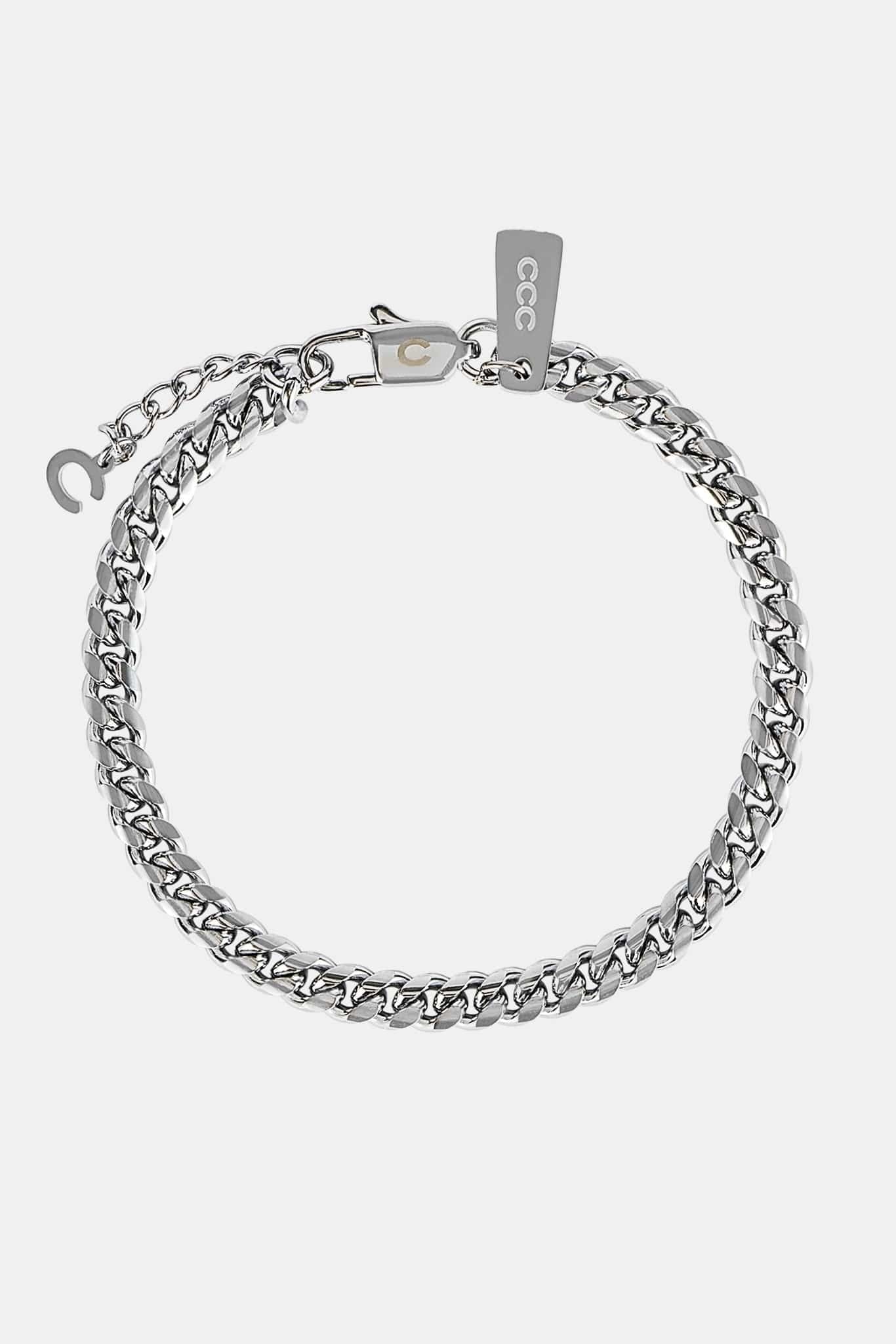 Cernucci Miami Cuban Bracelet - 5 mm - White