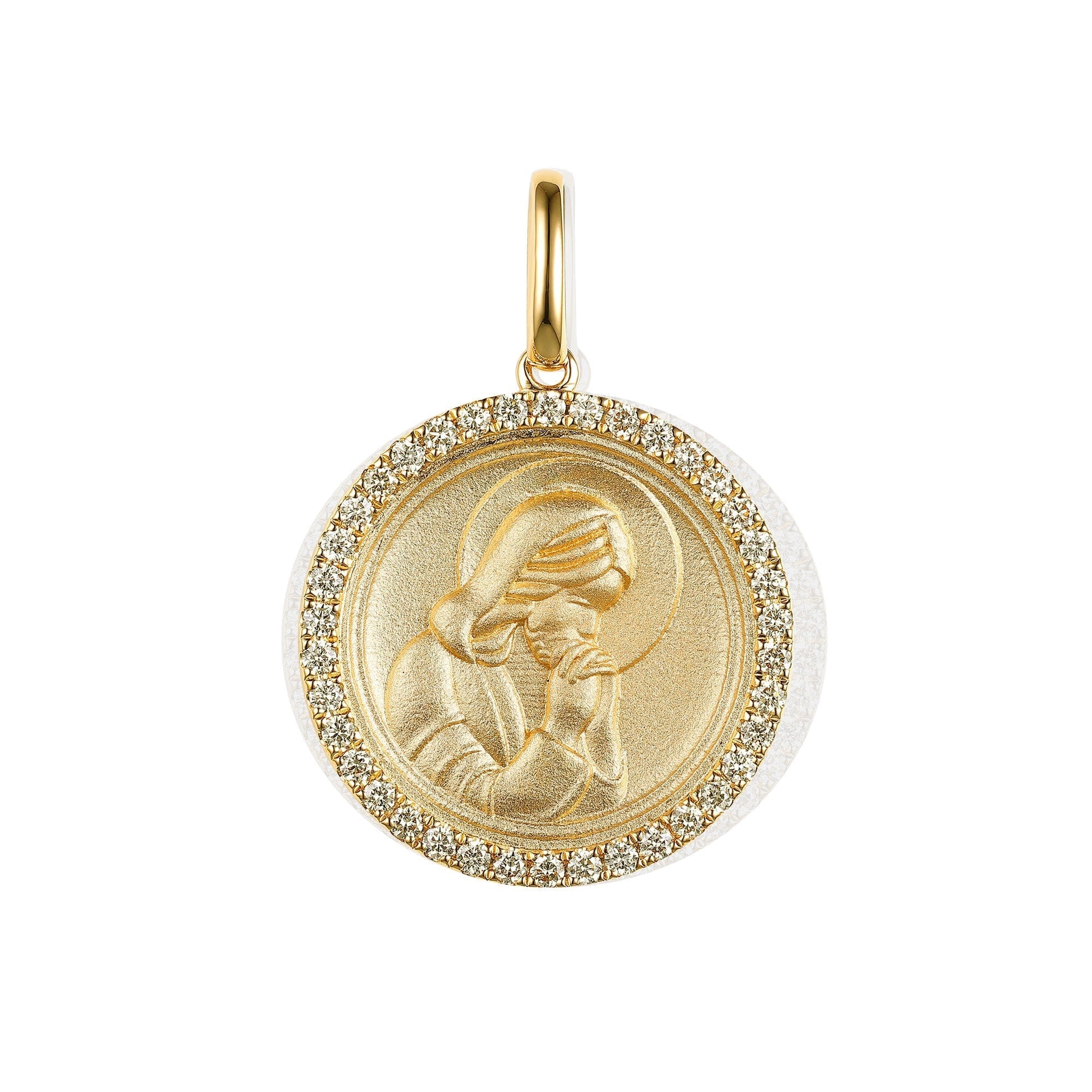 Dialust Praying Jesus Diamond Pendant