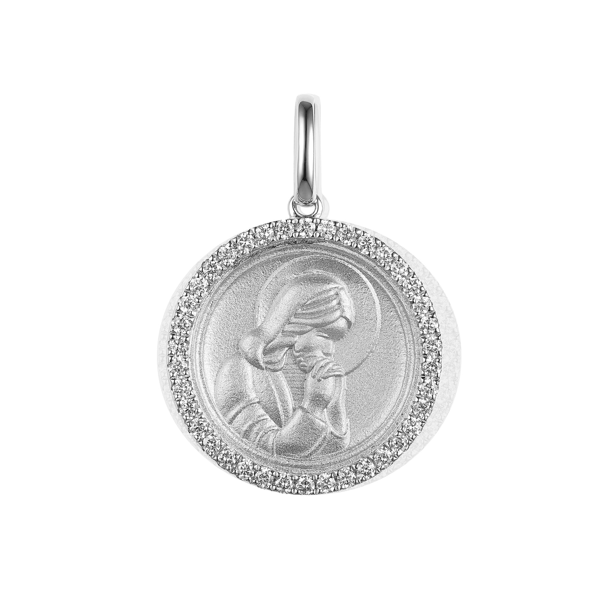 Dialust Praying Jesus Diamond Pendant