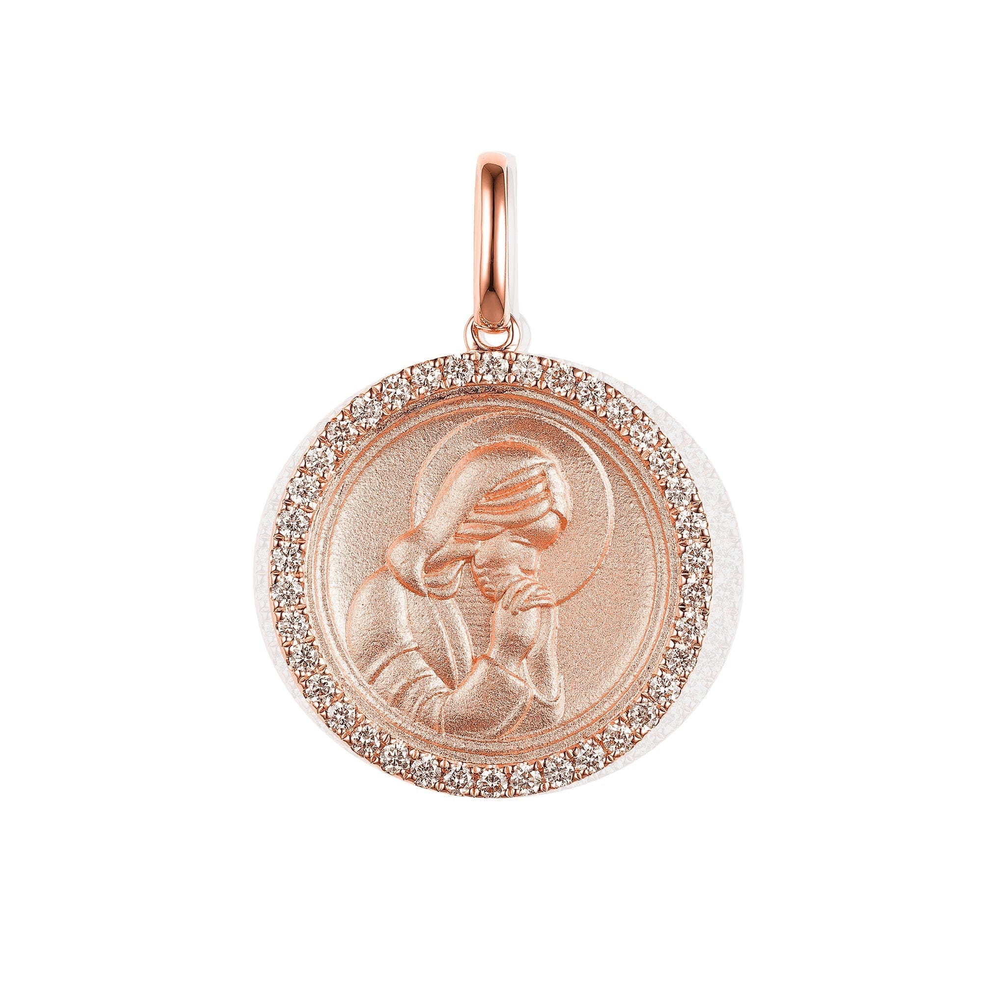 Dialust Praying Jesus Diamond Pendant