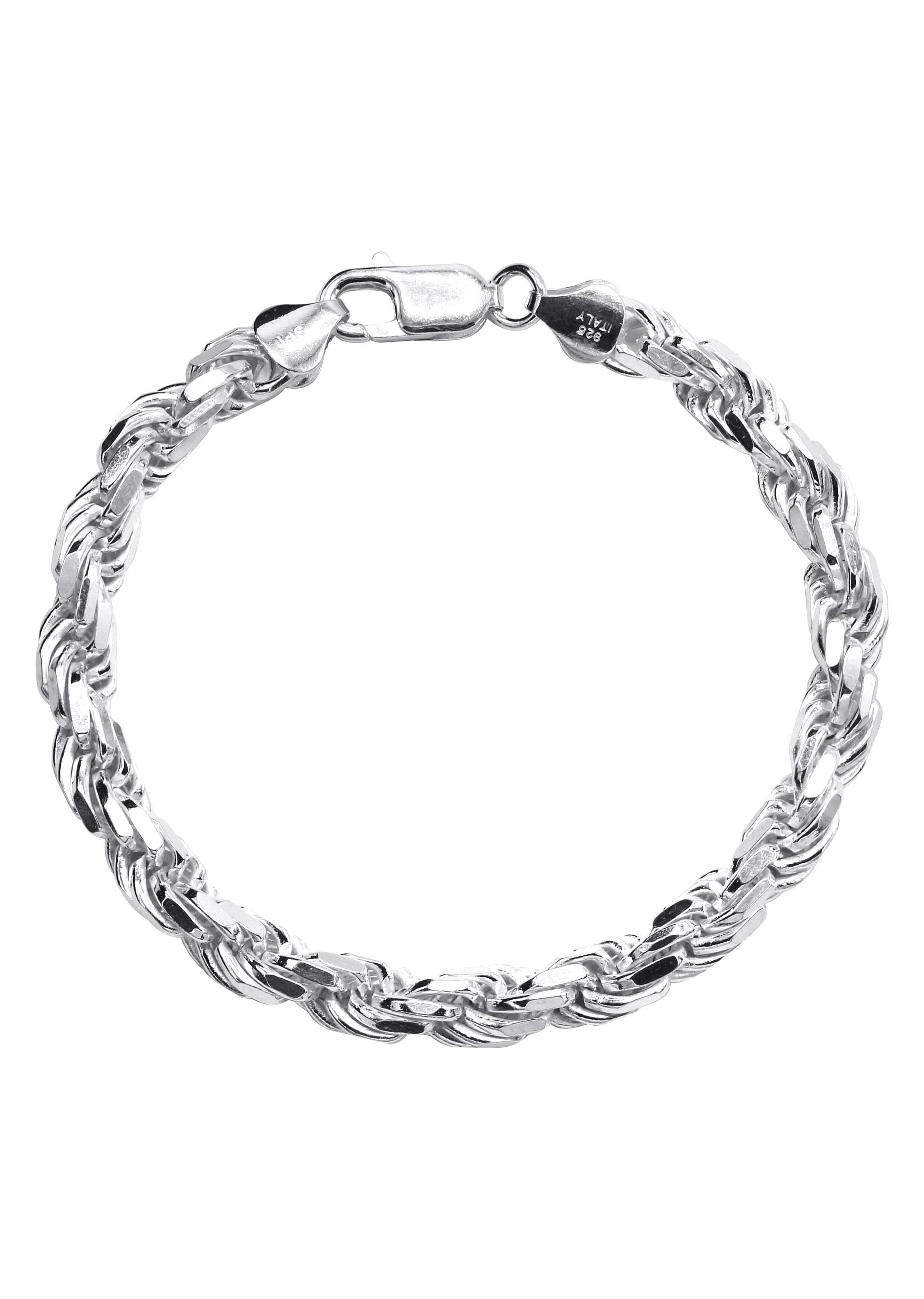Manufacturer 43 Silver White Rope Bracelet