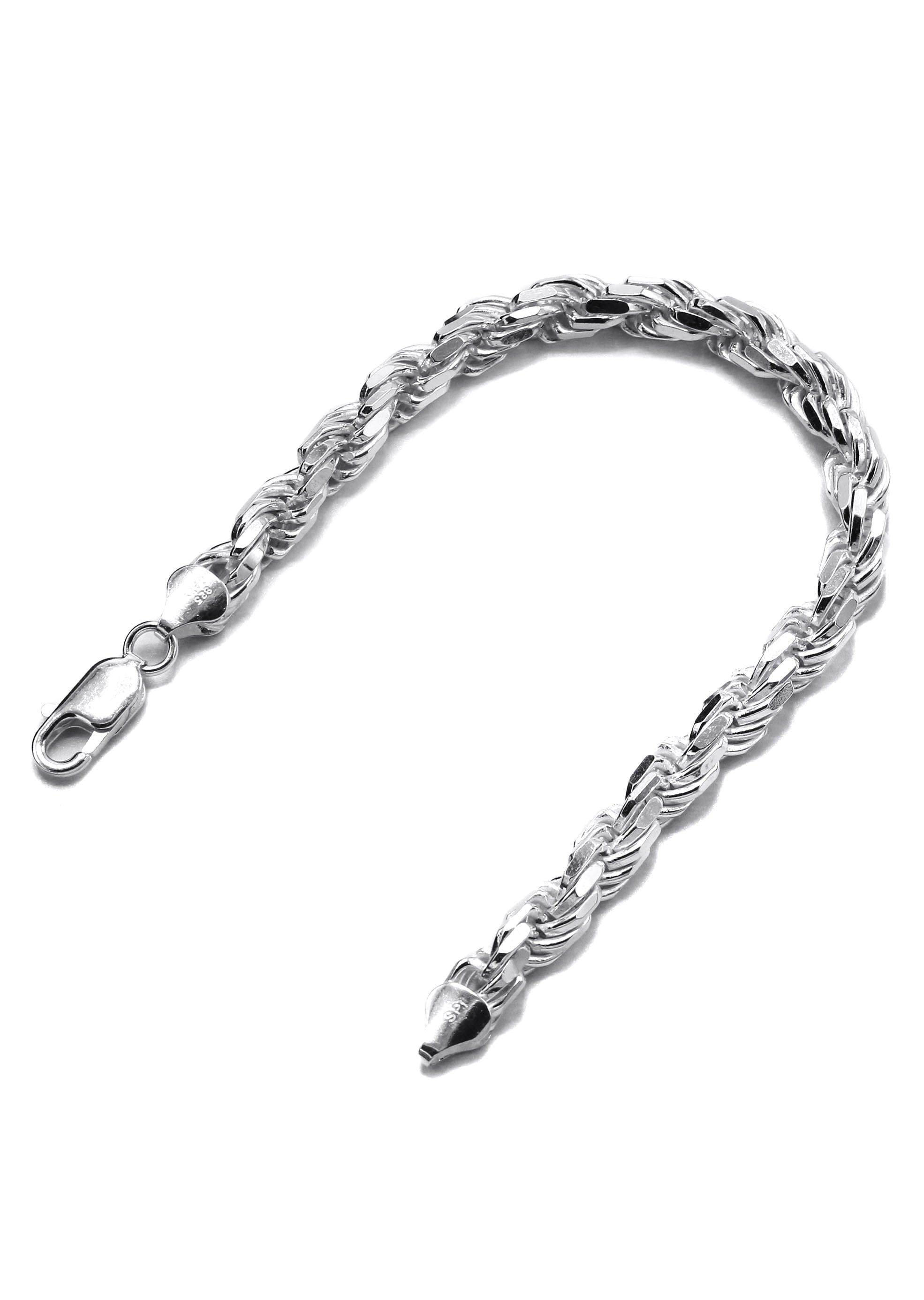 Manufacturer 43 Silver White Rope Bracelet
