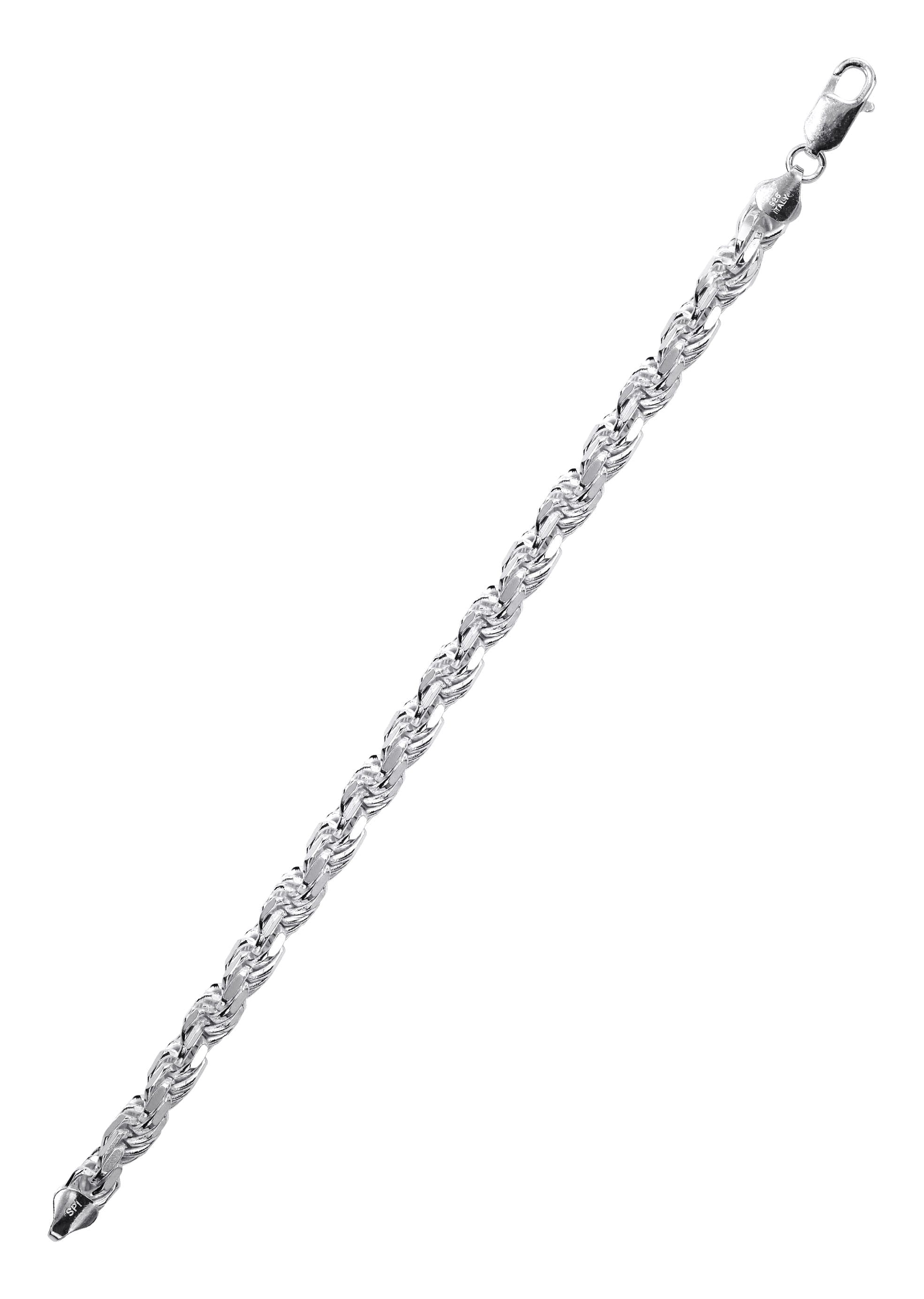Manufacturer 43 Silver White Rope Bracelet