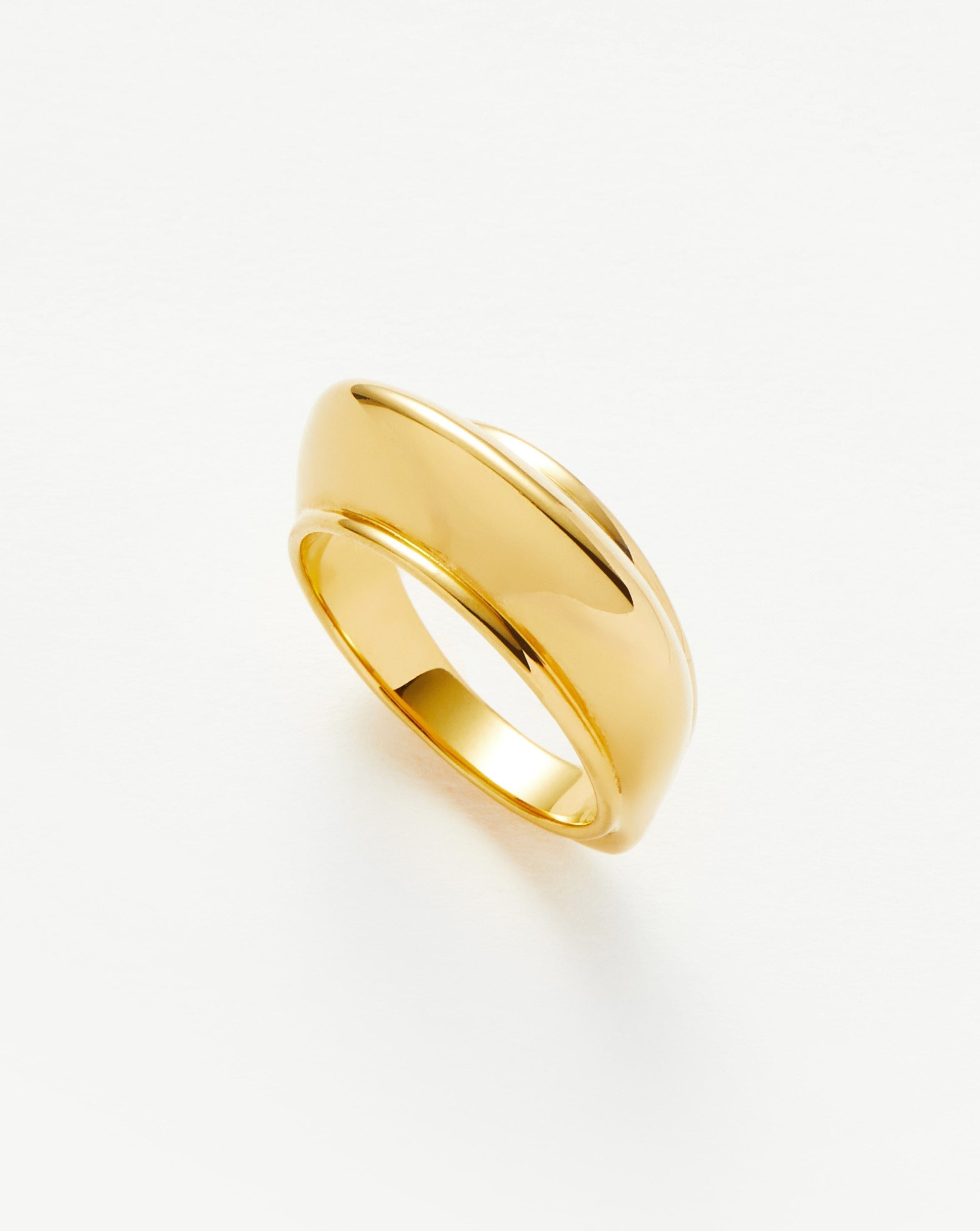 RING Hera Dome Stacking Ring | 18ct Gold Vermeil