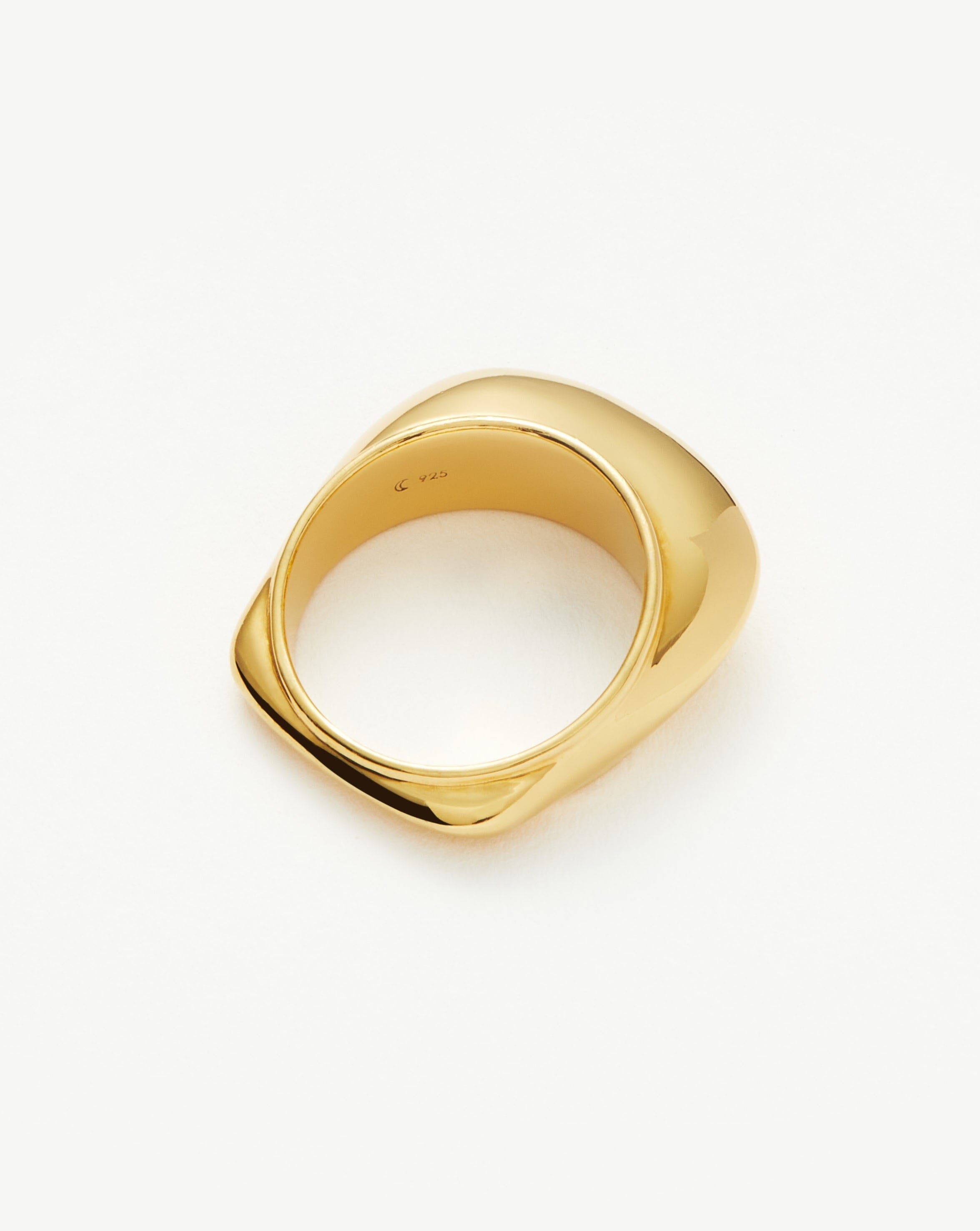 RING Hera Dome Stacking Ring | 18ct Gold Vermeil