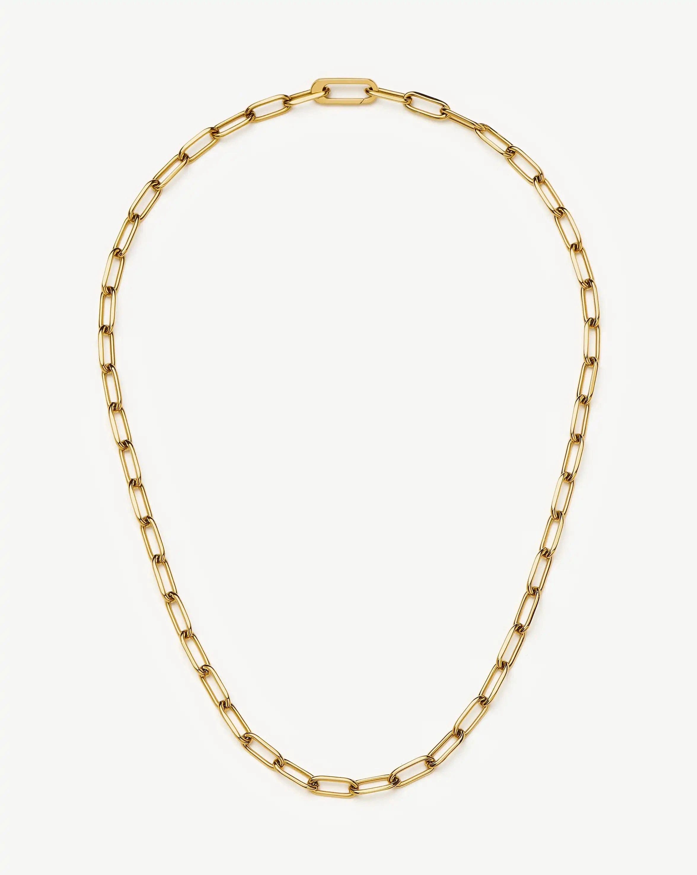 Classic Paperclip Chain Necklace | 18ct Gold Plated
