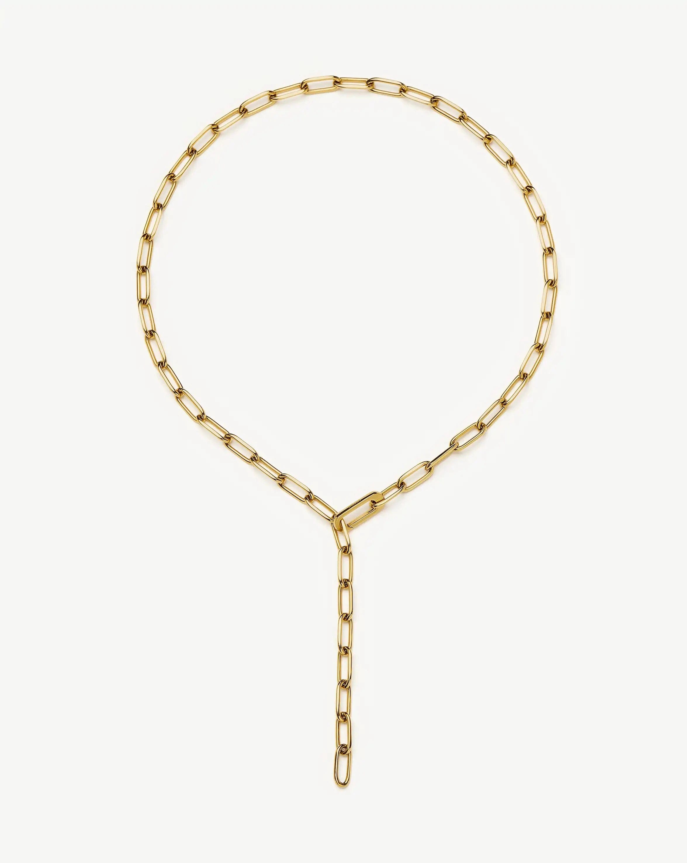 Classic Paperclip Chain Necklace | 18ct Gold Plated