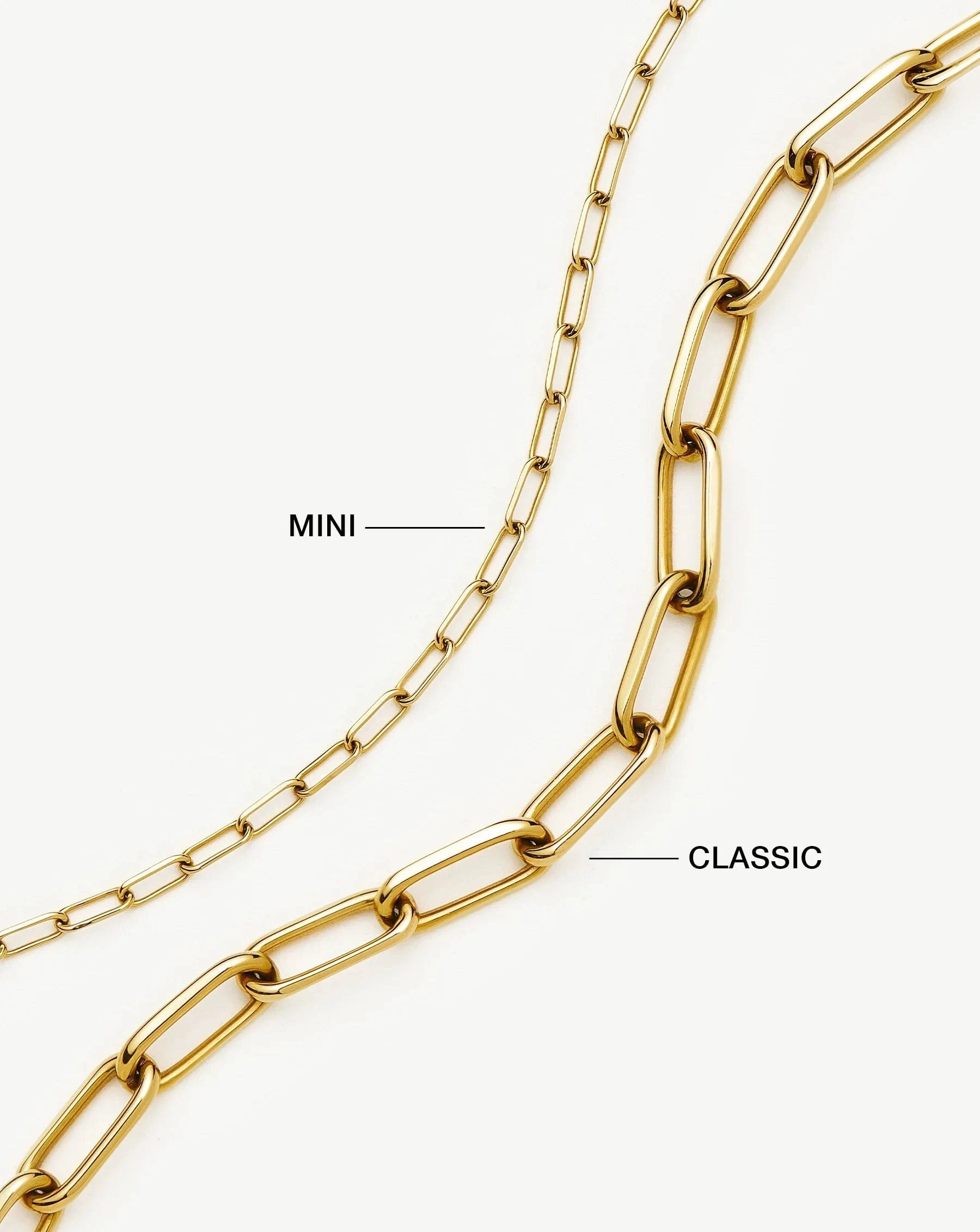 Classic Paperclip Chain Necklace | 18ct Gold Plated