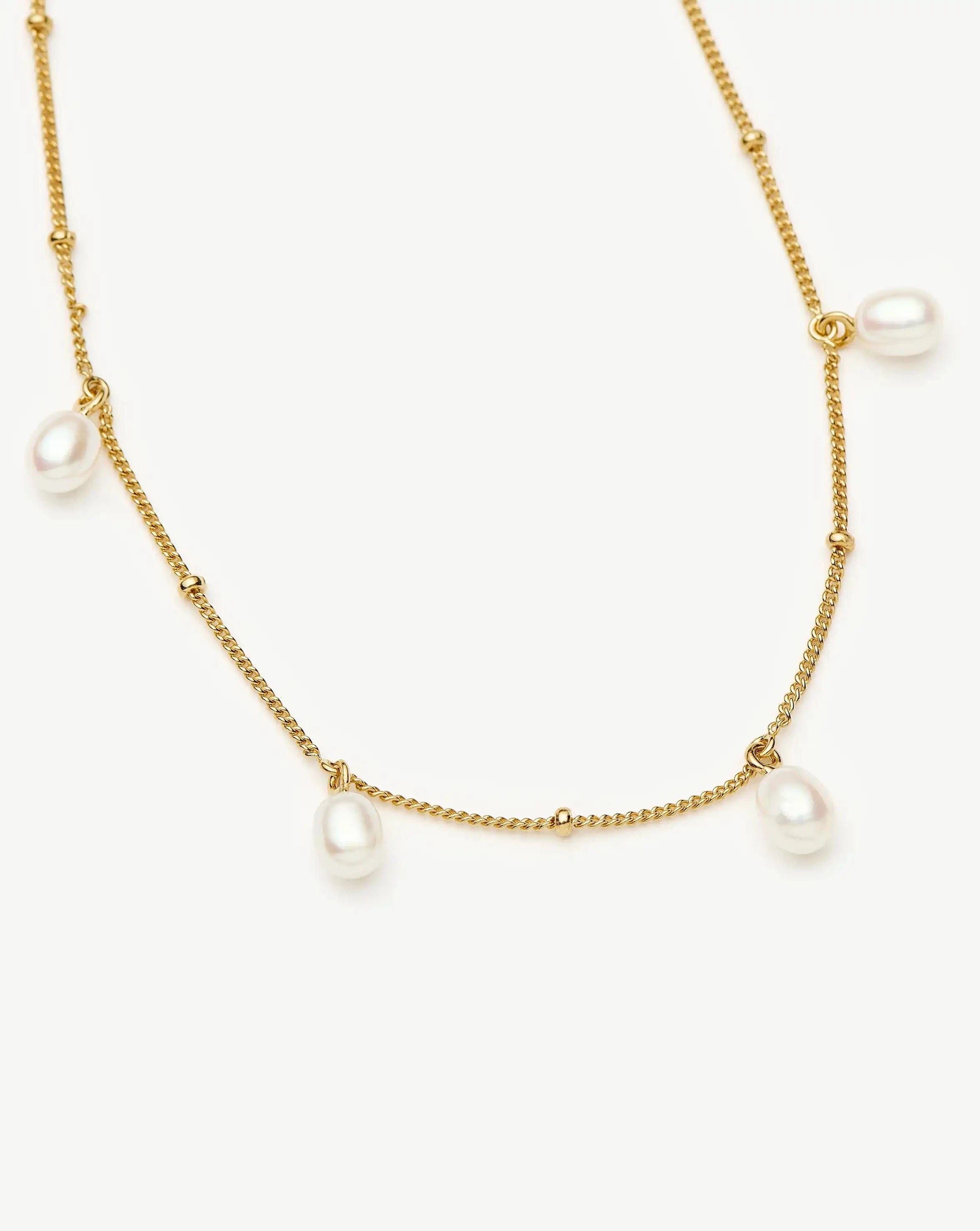 Pearl Baya Baroque Chain Choker | 18ct Gold Vermeil/Pearl
