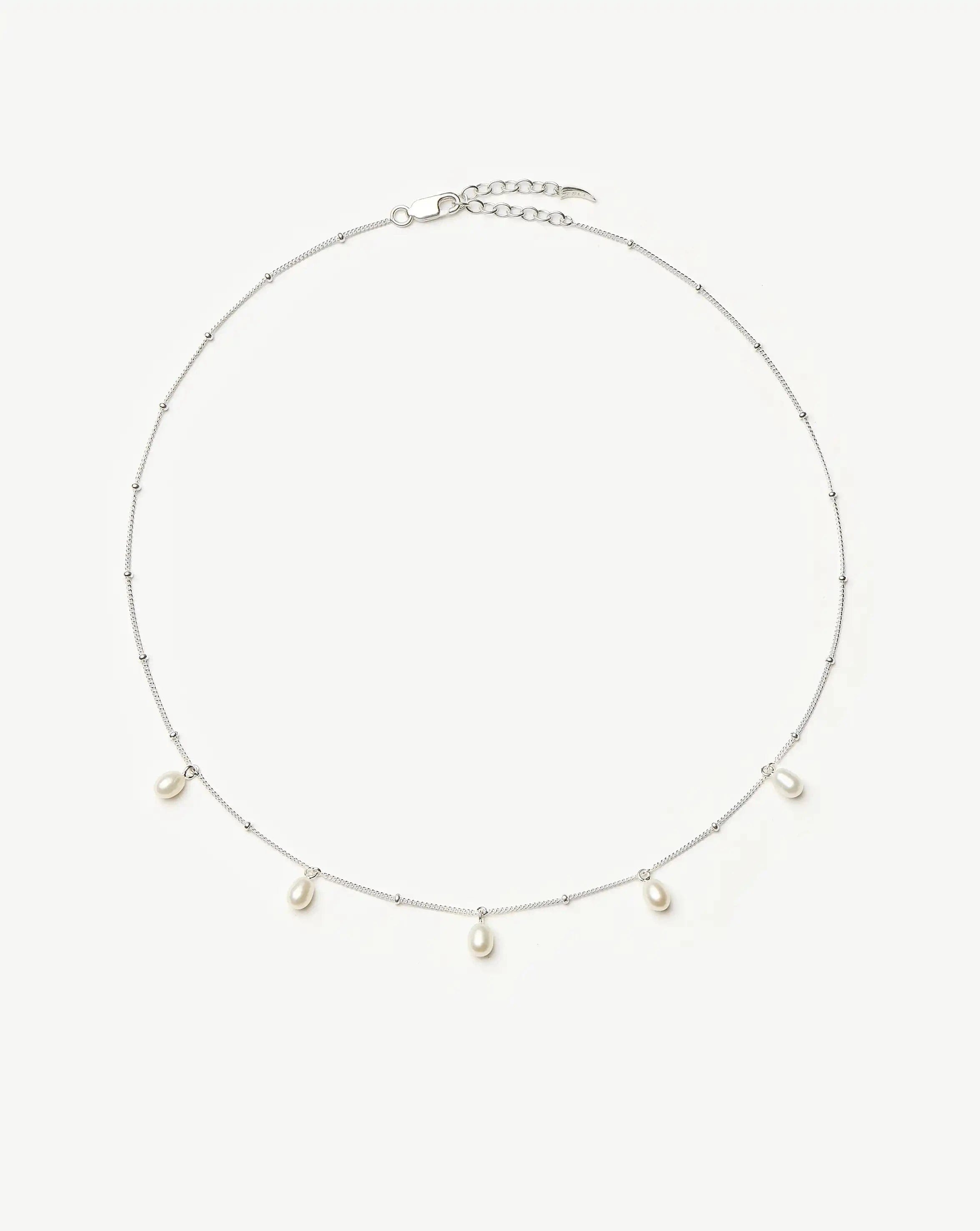 Pearl Baya Baroque Chain Choker | Sterling Silver/Pearl