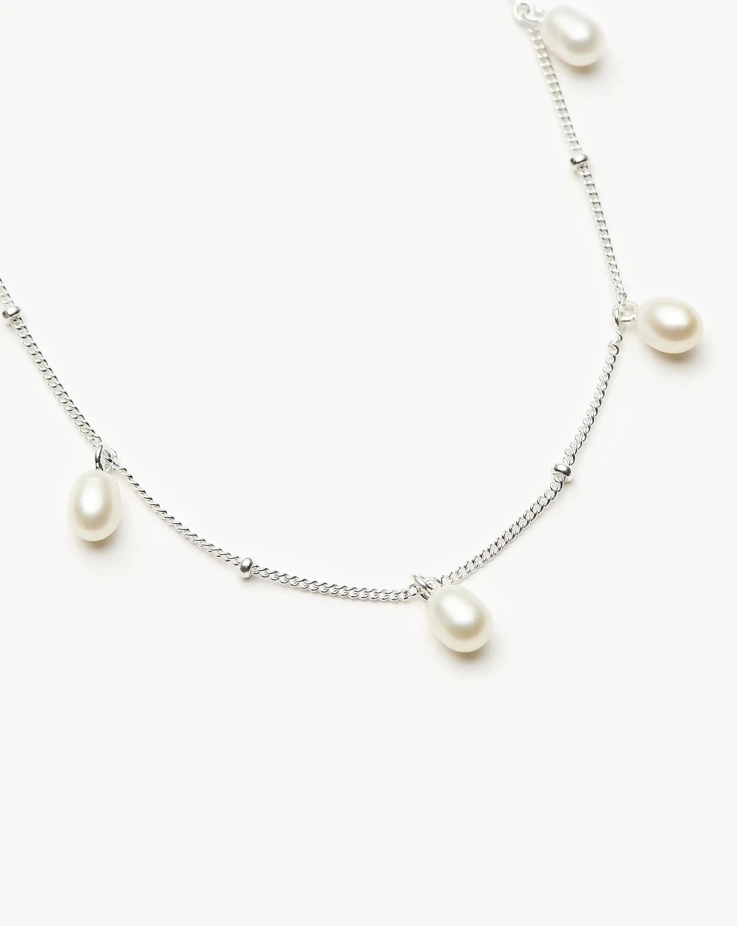Pearl Baya Baroque Chain Choker | Sterling Silver/Pearl