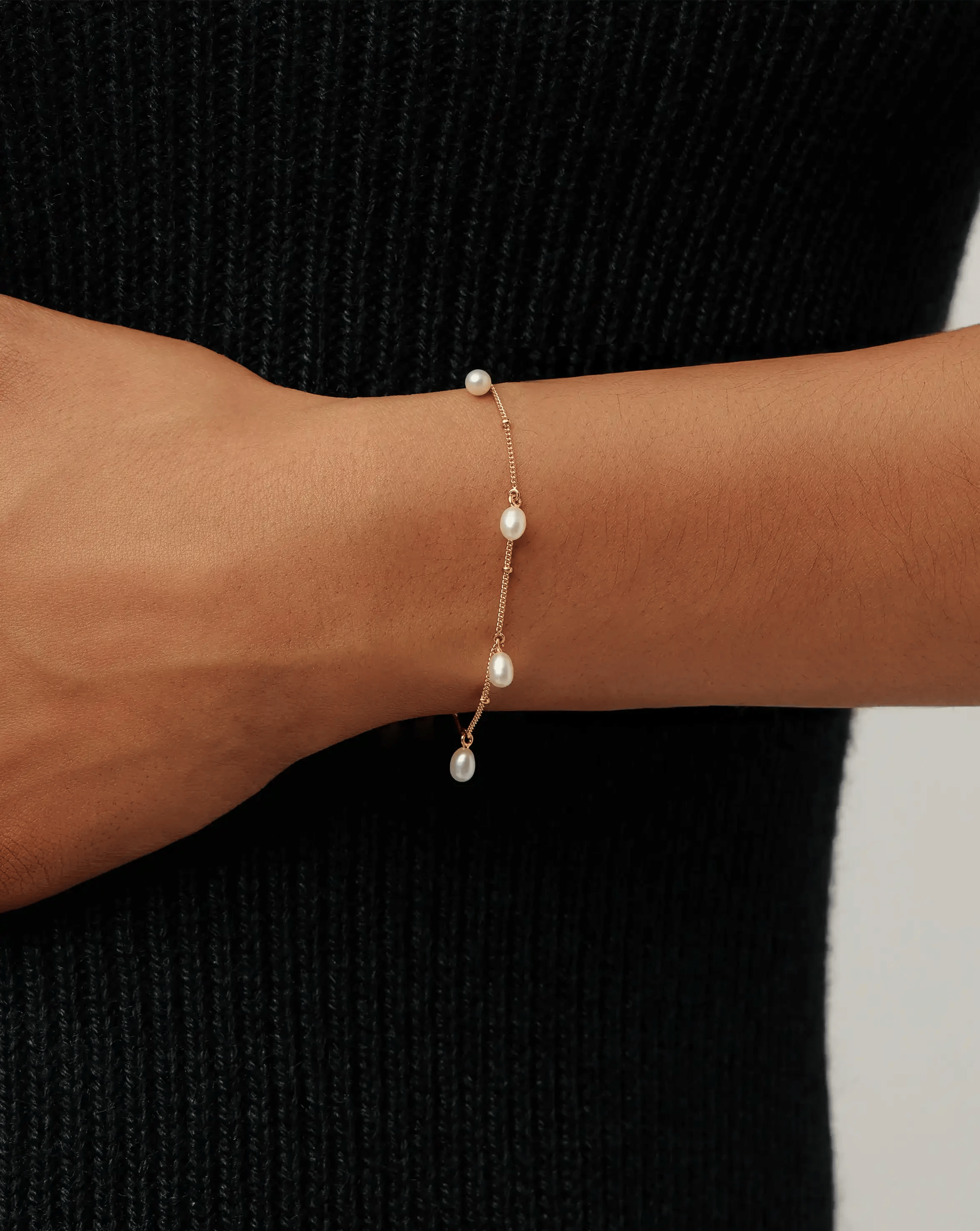 Pearl Baya Baroque Chain Bracelet | 18ct Gold Vermeil/Pearl