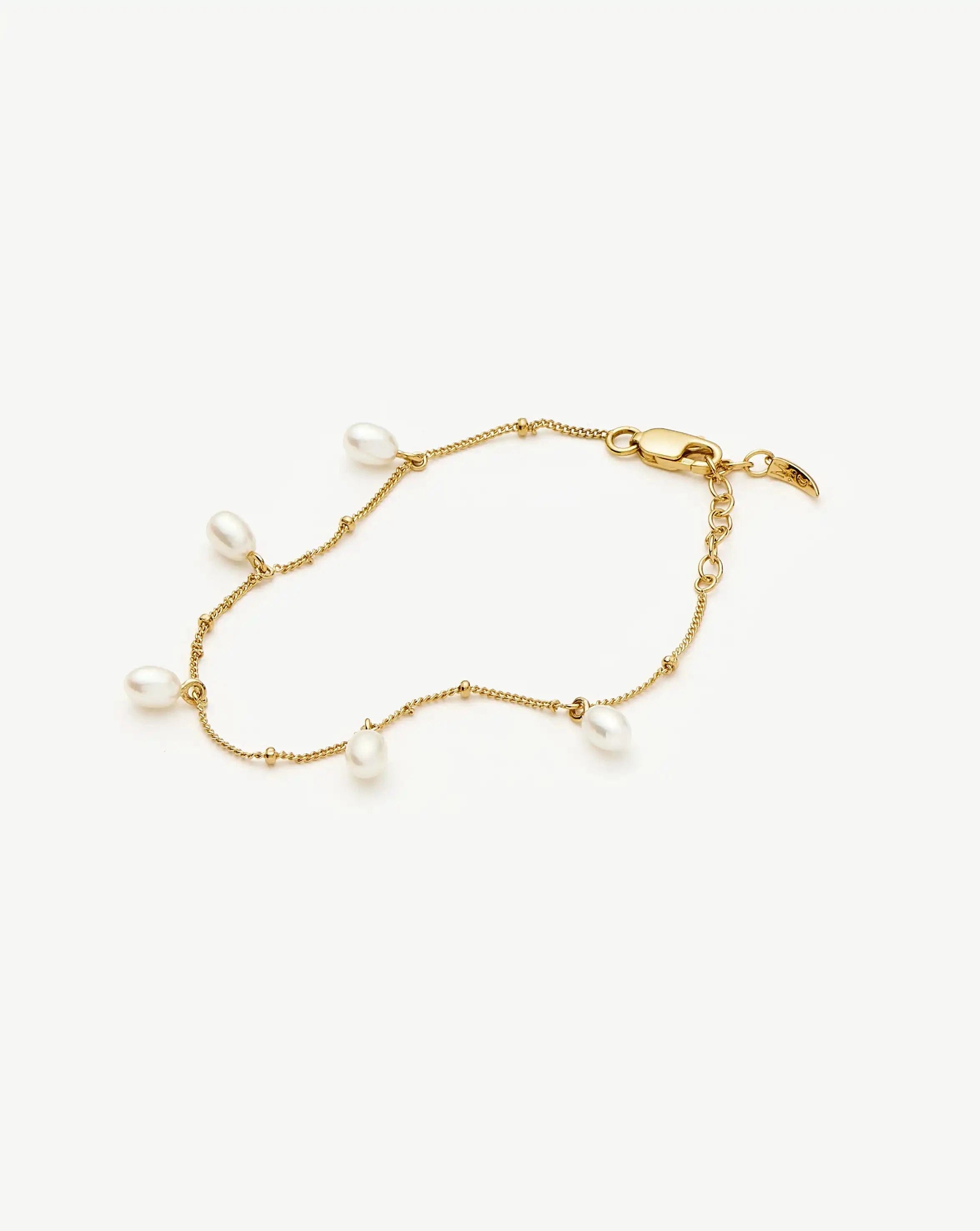 Pearl Baya Baroque Chain Bracelet | 18ct Gold Vermeil/Pearl