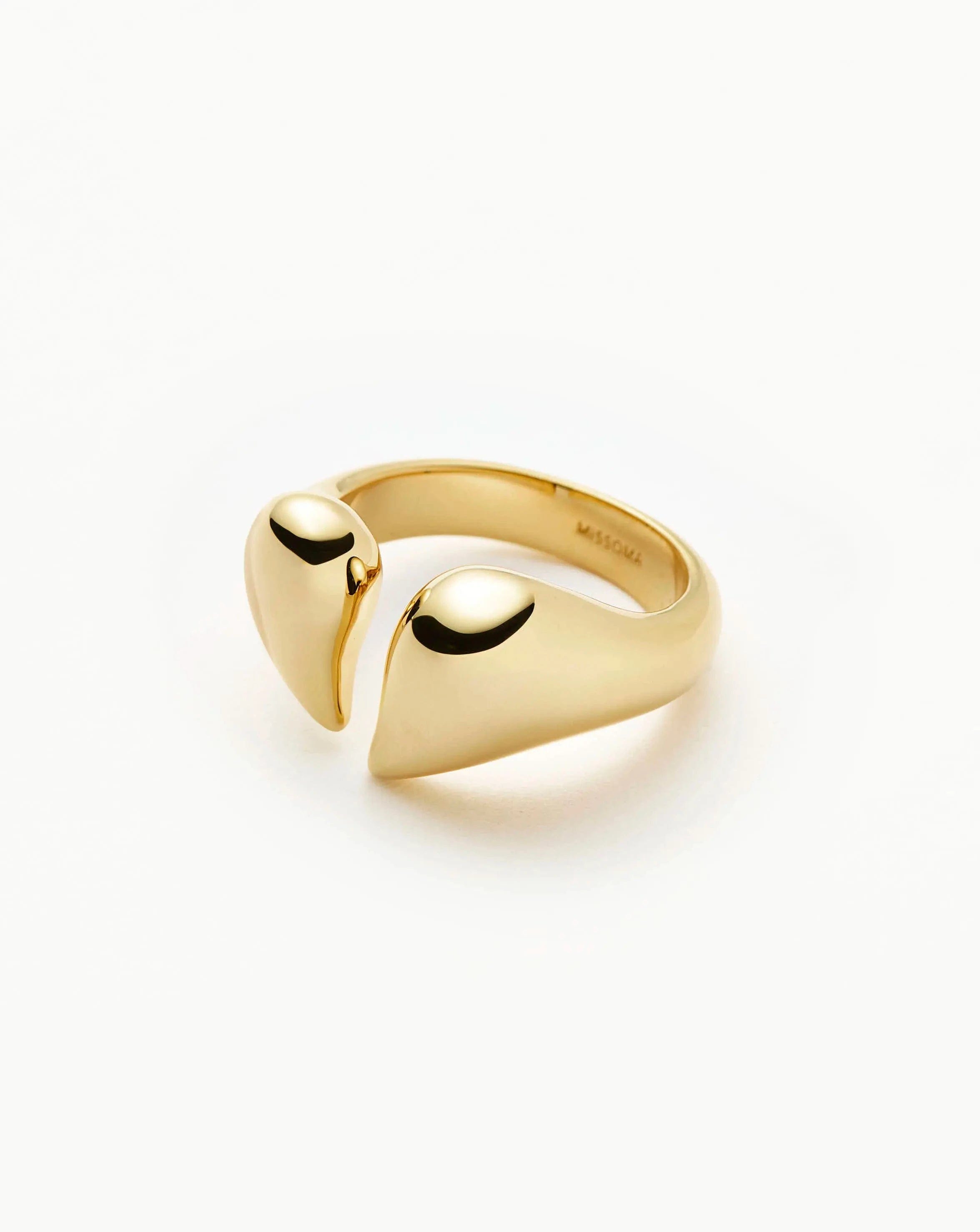RING Molten Heart Statement Ring | 18ct Gold Plated