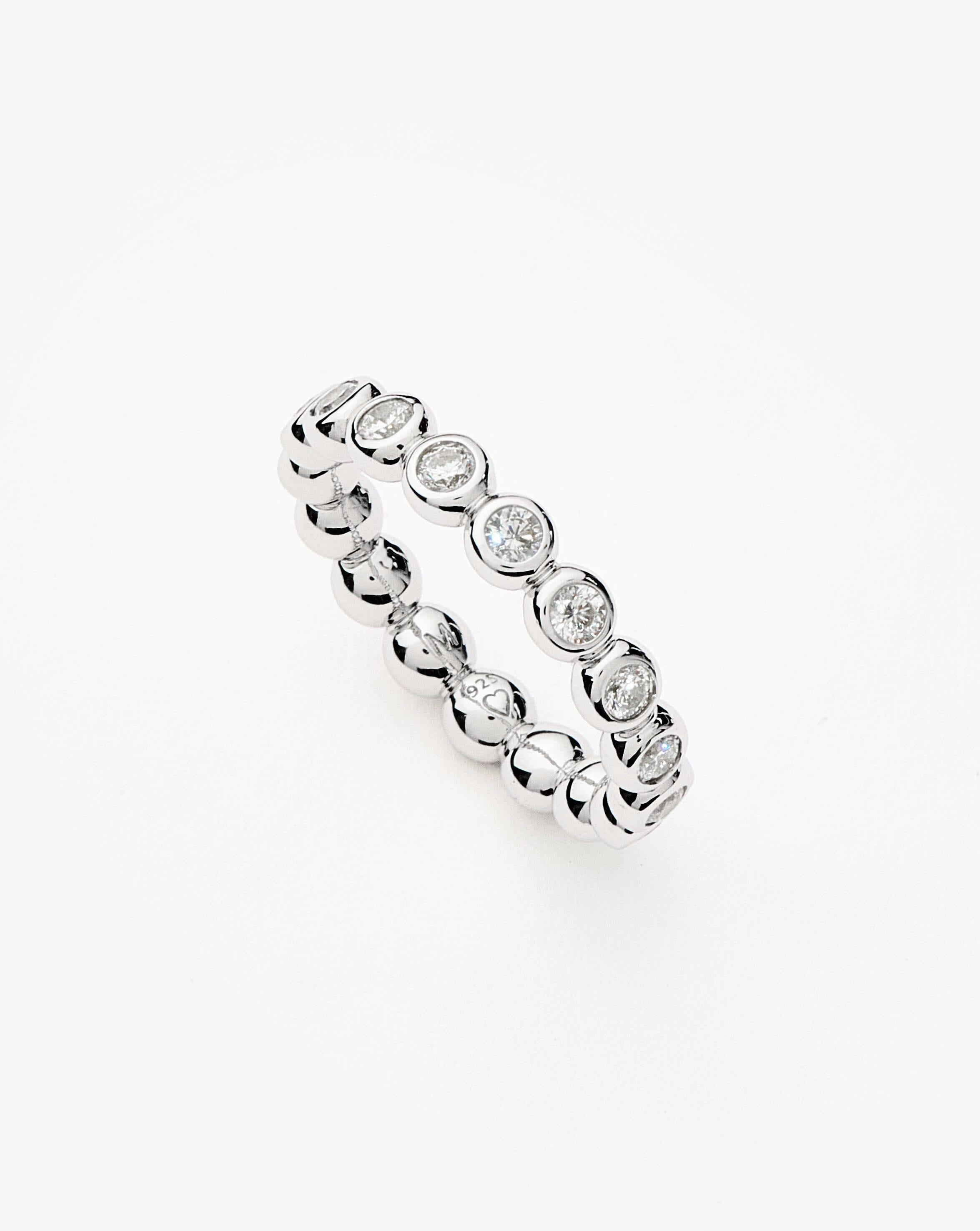 RING Tennis Eternity Stacking Ring | Sterling Silver/Cubic Zirconia