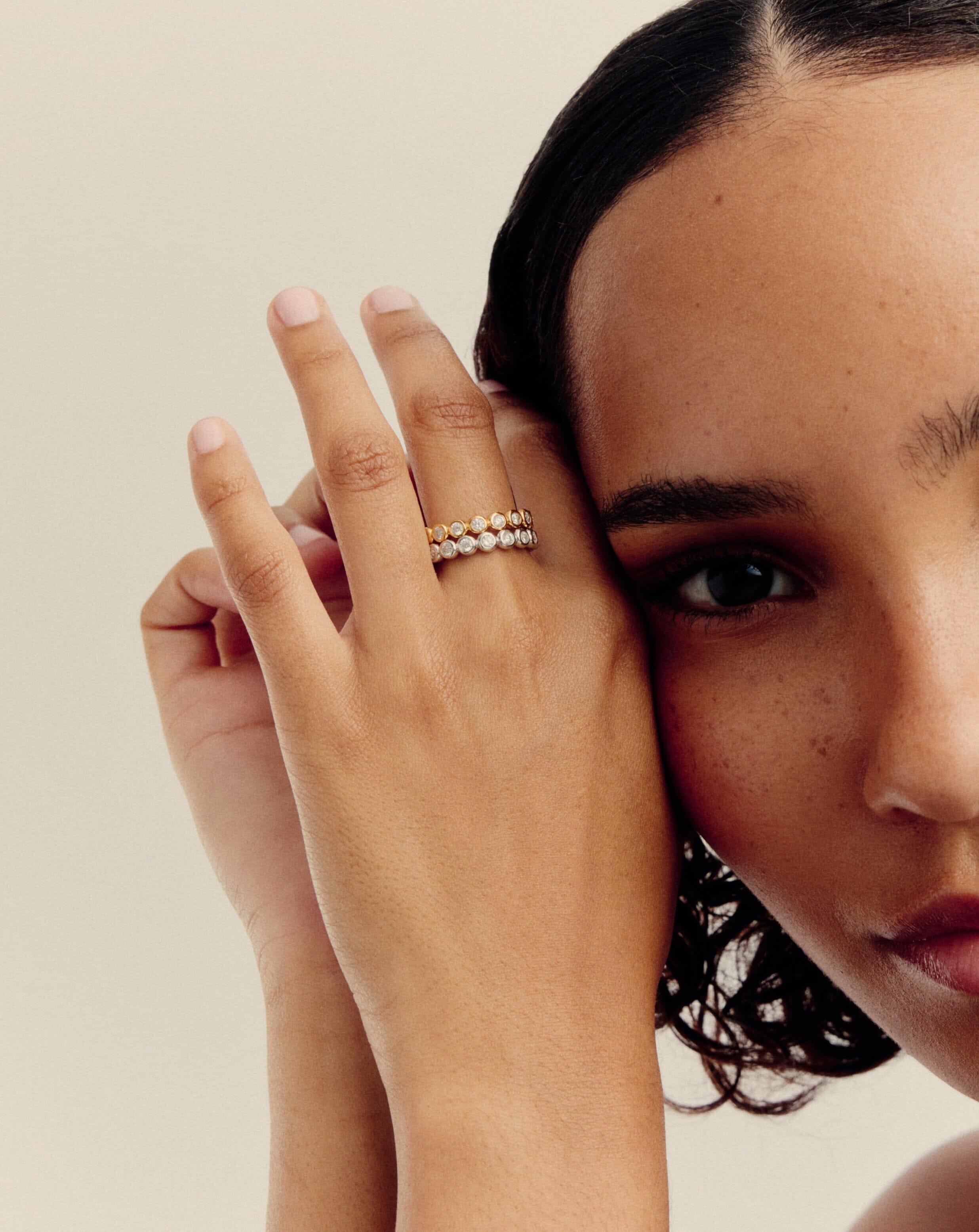 RING Tennis Eternity Stacking Ring | Sterling Silver/Cubic Zirconia